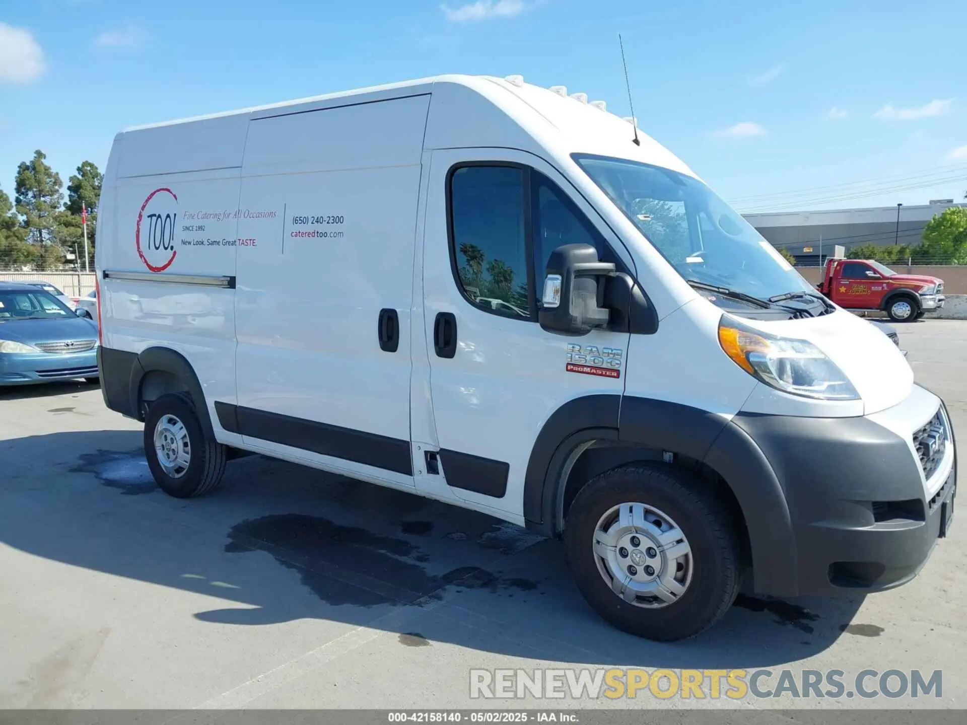 1 Photograph of a damaged car 3C6LRVBG5ME567156 RAM PROMASTER 1500 2021