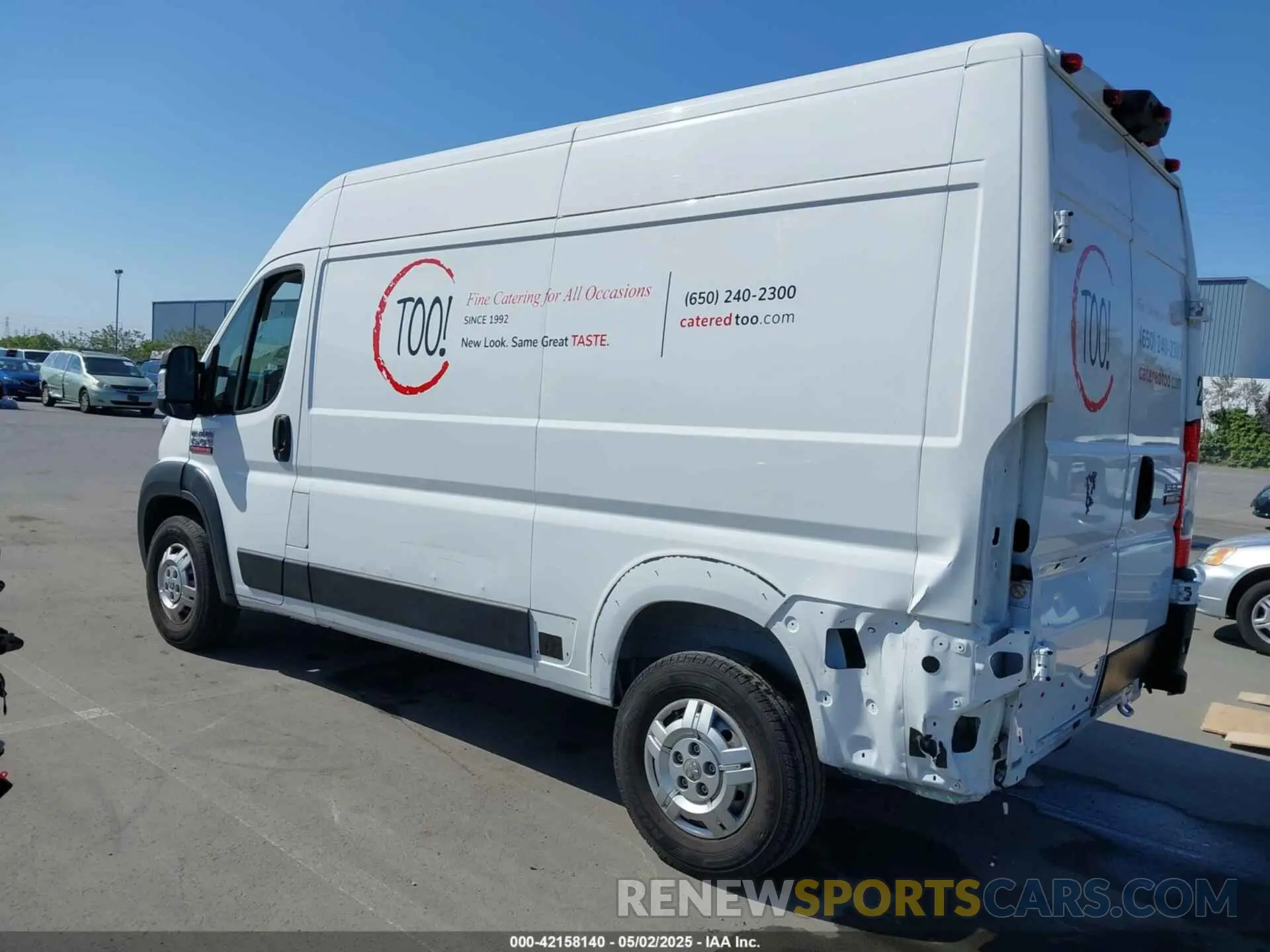 3 Photograph of a damaged car 3C6LRVBG5ME567156 RAM PROMASTER 1500 2021