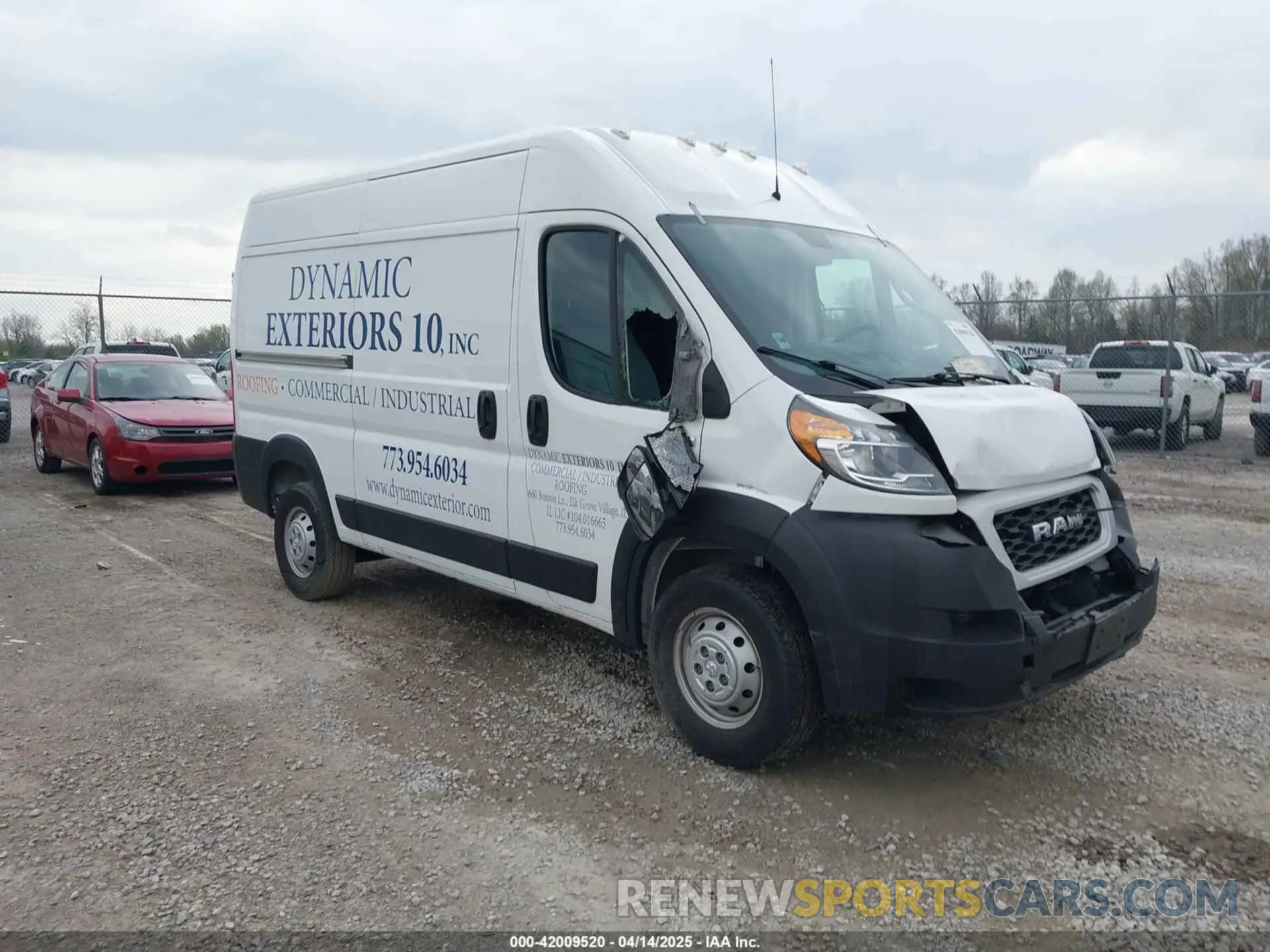 1 Photograph of a damaged car 3C6LRVBG8ME512250 RAM PROMASTER 1500 2021