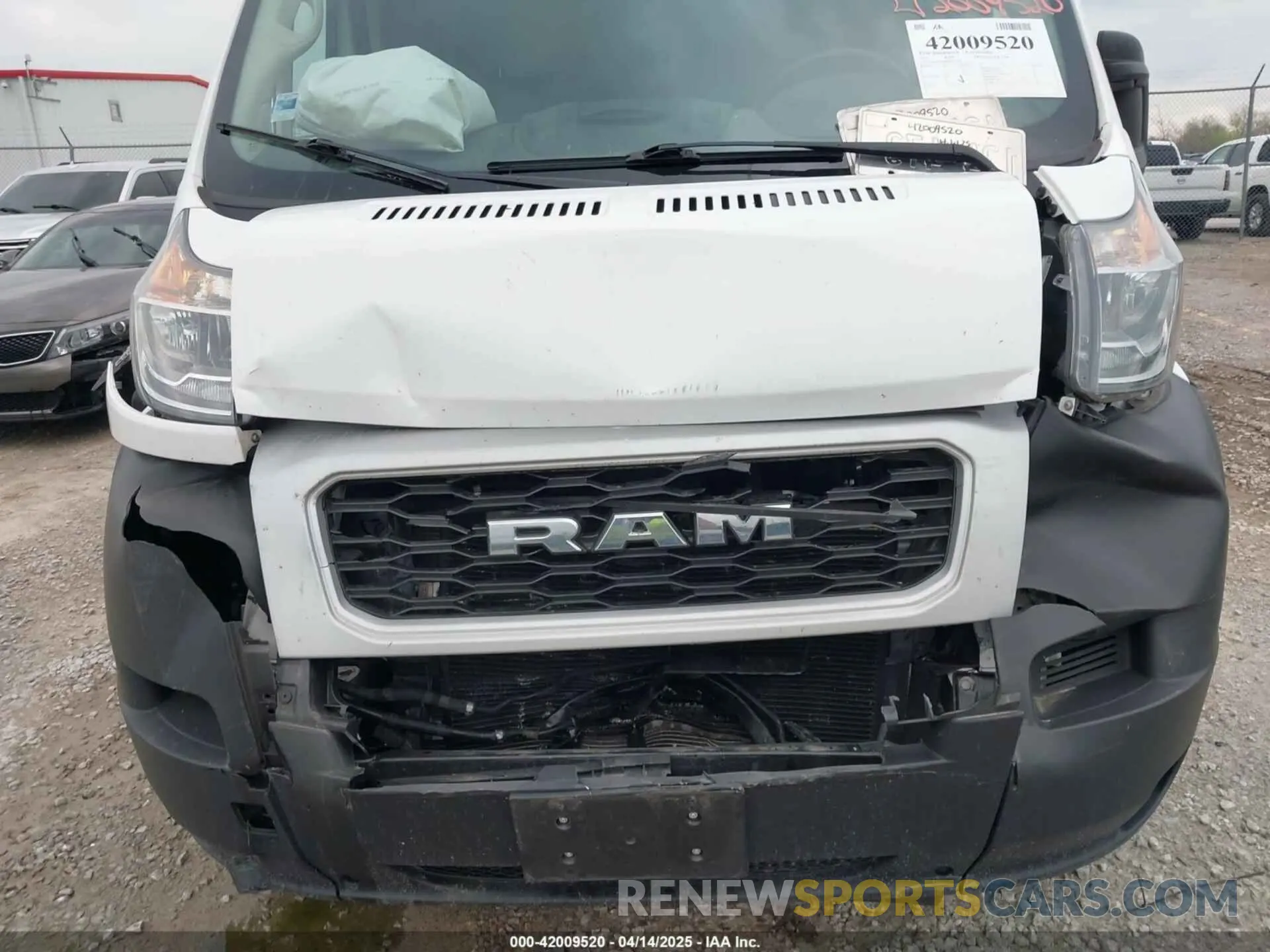 6 Photograph of a damaged car 3C6LRVBG8ME512250 RAM PROMASTER 1500 2021