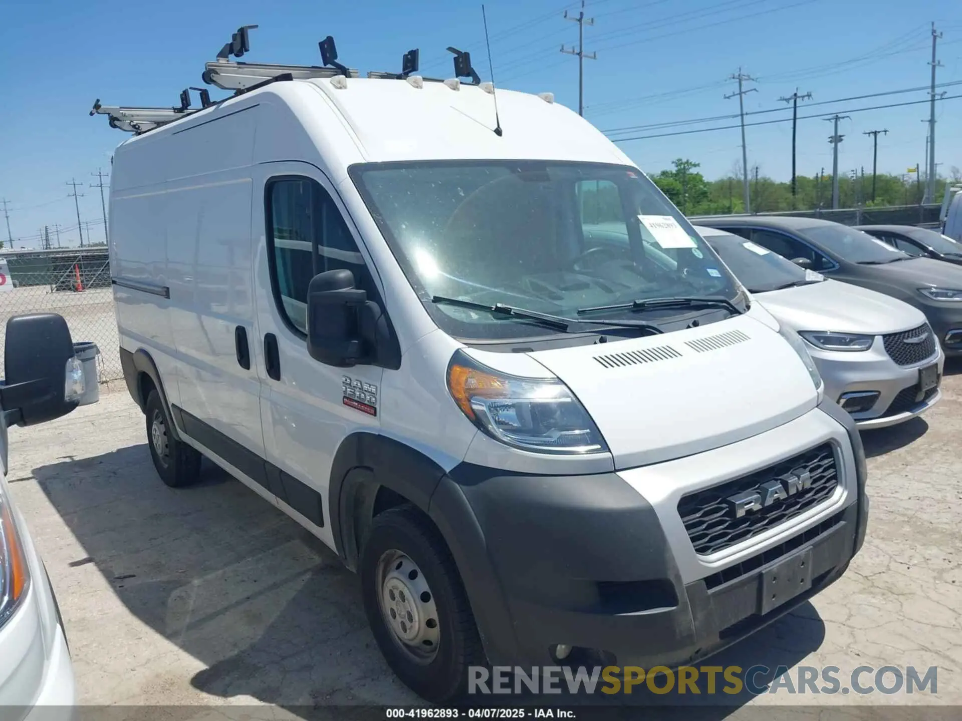 1 Photograph of a damaged car 3C6LRVBG9ME560727 RAM PROMASTER 1500 2021