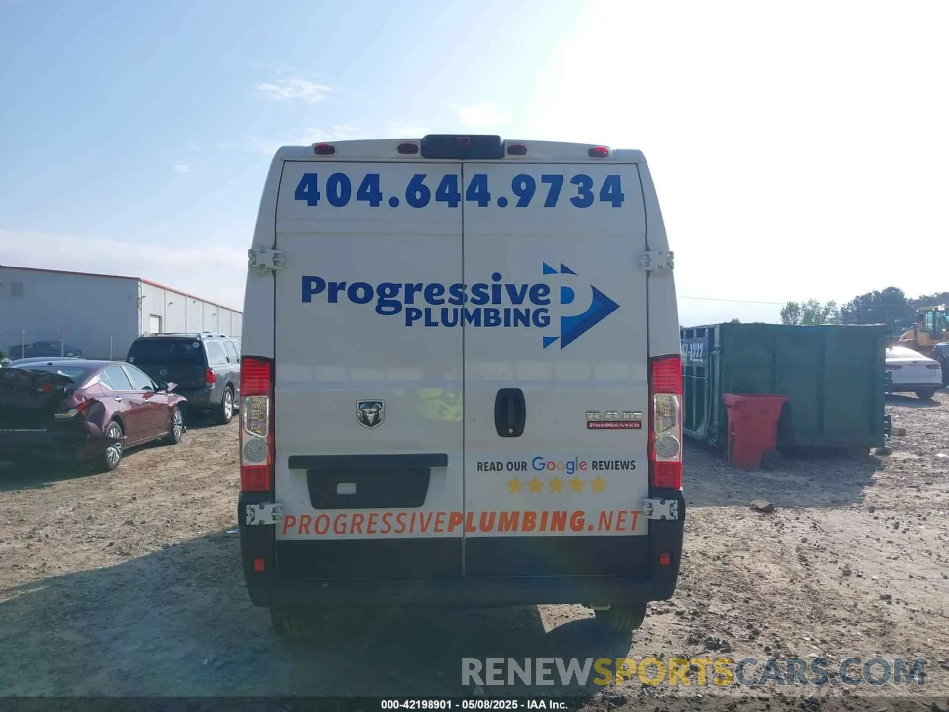 16 Photograph of a damaged car 3C6LRVBGXME553883 RAM PROMASTER 1500 2021