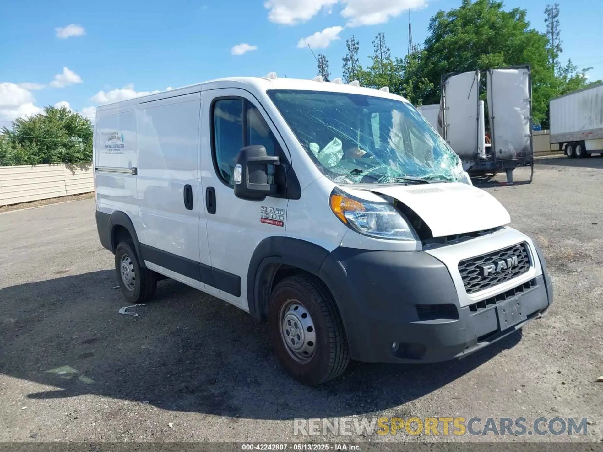 1 Photograph of a damaged car 3C6LRVNG3ME546155 RAM PROMASTER 1500 2021