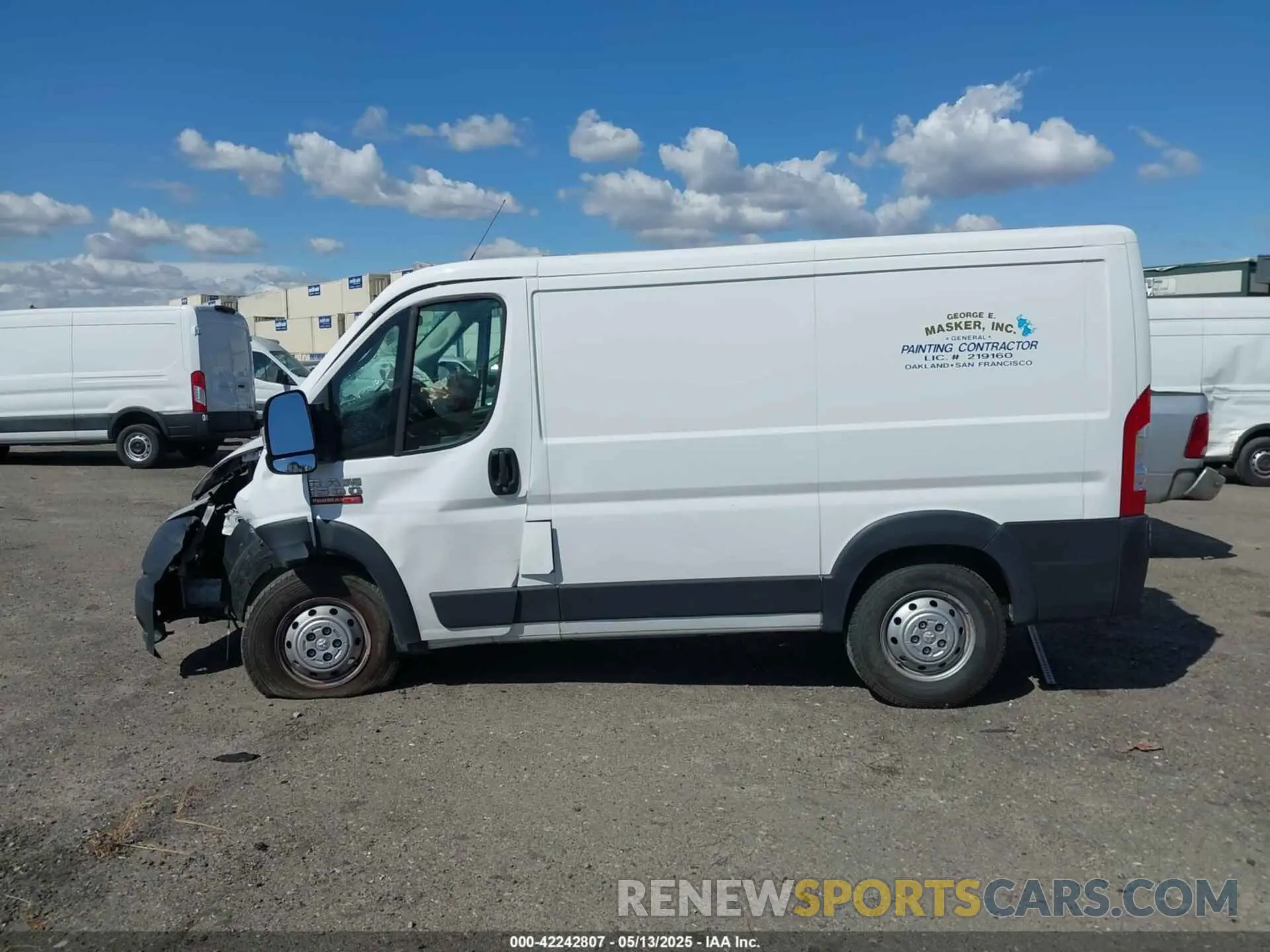 13 Photograph of a damaged car 3C6LRVNG3ME546155 RAM PROMASTER 1500 2021