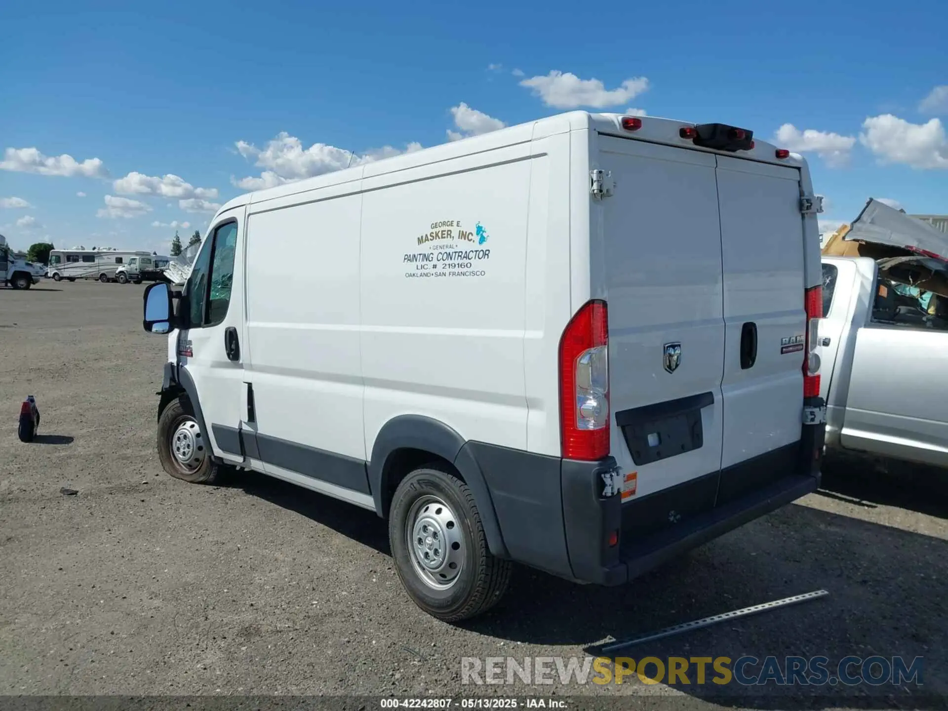 3 Photograph of a damaged car 3C6LRVNG3ME546155 RAM PROMASTER 1500 2021