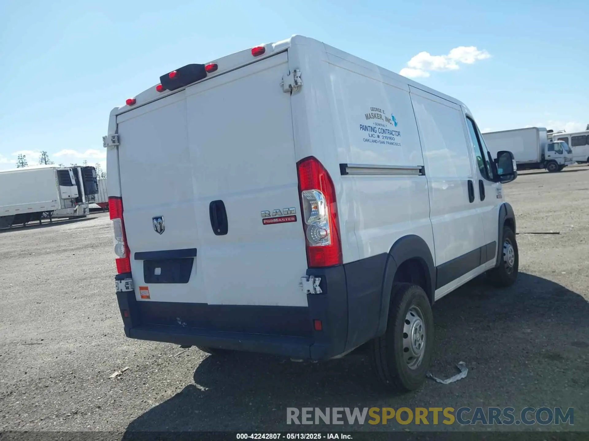 4 Photograph of a damaged car 3C6LRVNG3ME546155 RAM PROMASTER 1500 2021