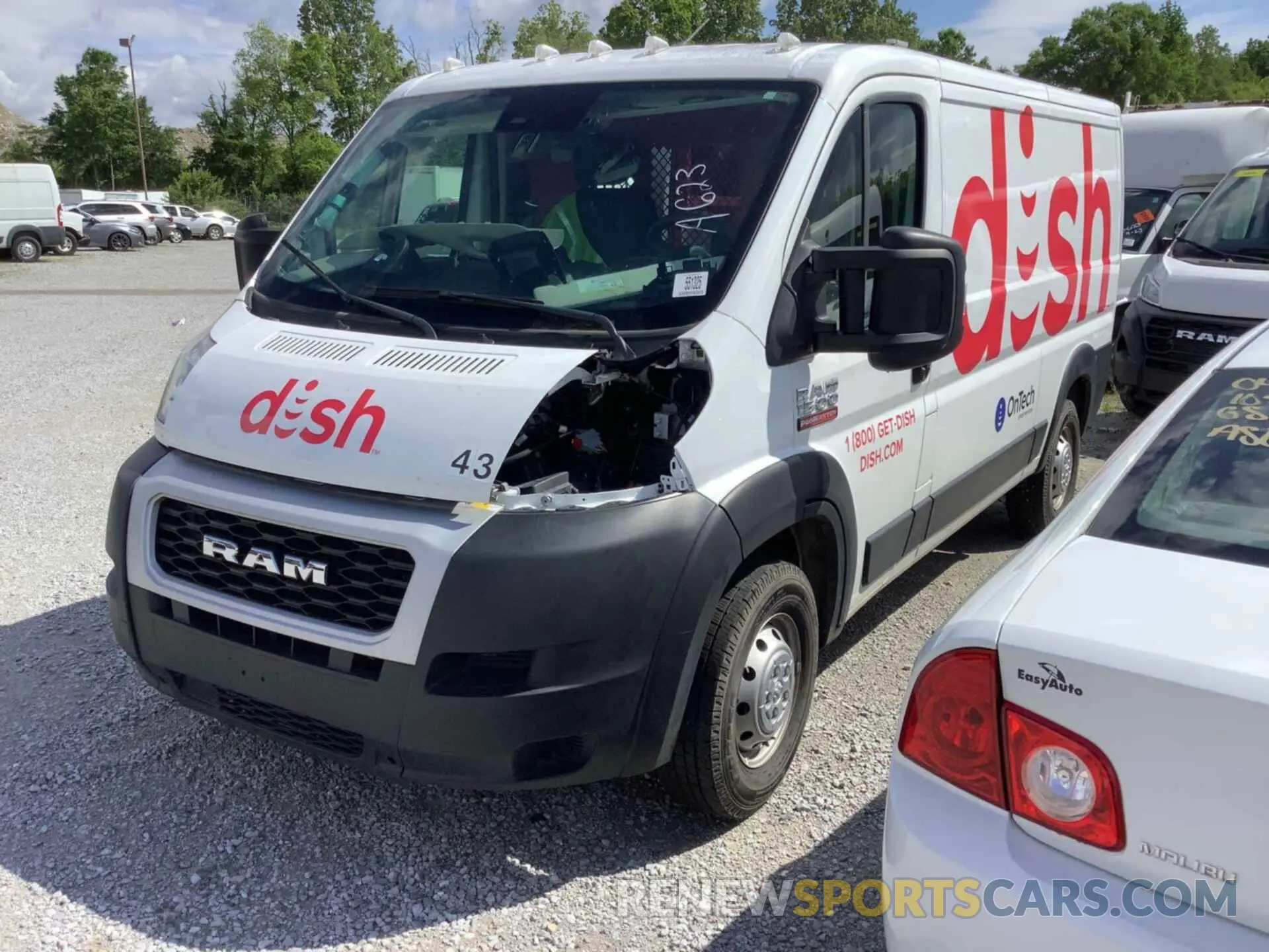 3 Photograph of a damaged car 3C6LRVAG2NE107312 RAM PROMASTER 1500 2022