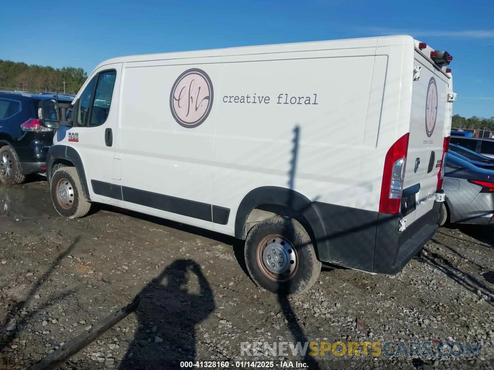 3 Photograph of a damaged car 3C6LRVAG8NE124566 RAM PROMASTER 1500 2022