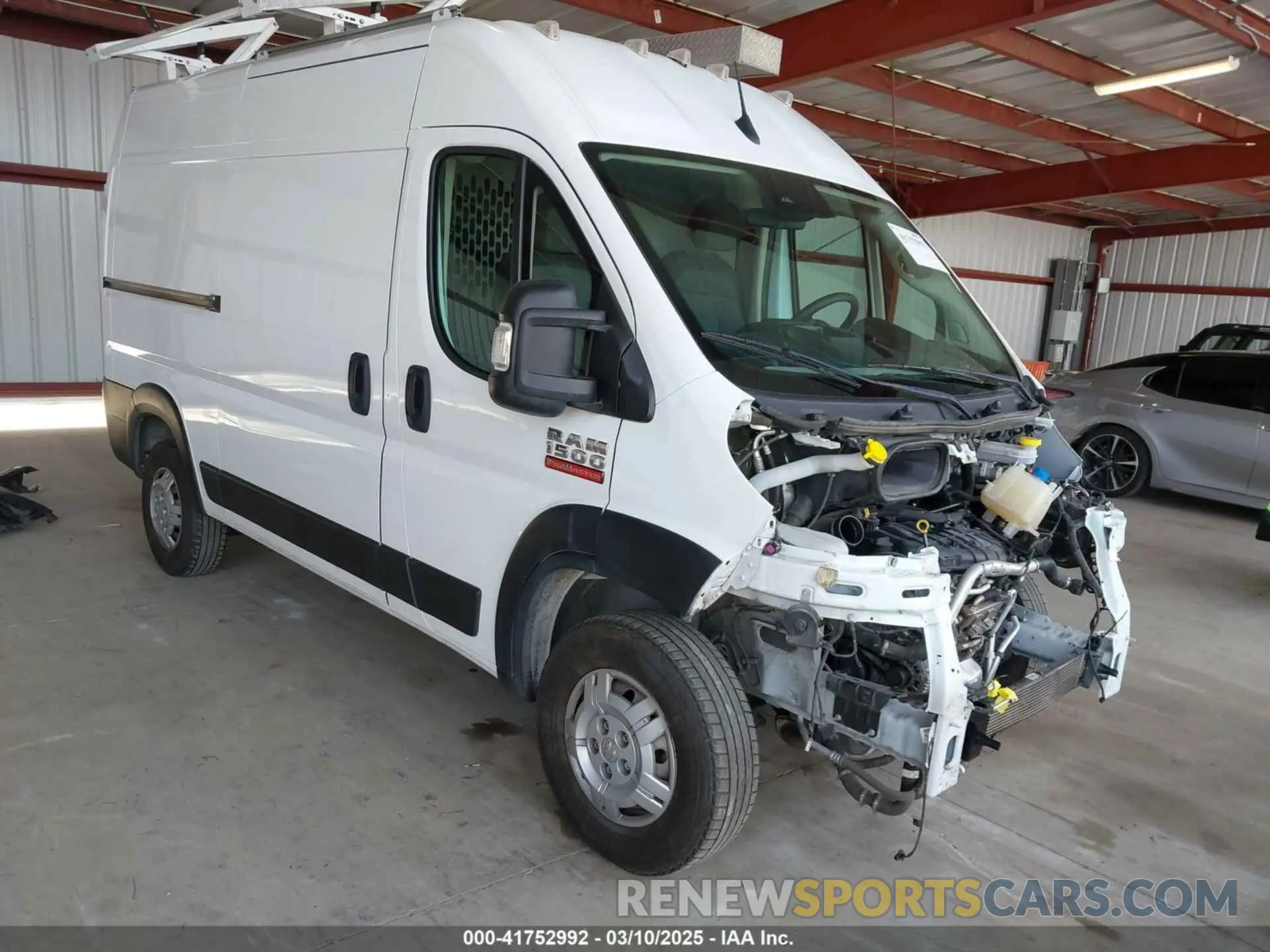 1 Photograph of a damaged car 3C6LRVBG6NE118795 RAM PROMASTER 1500 2022