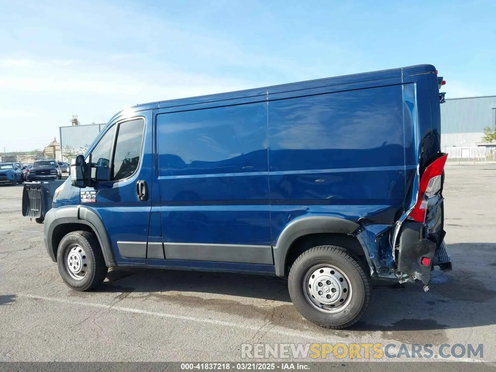 13 Photograph of a damaged car 3C6LRVNG5NE121179 RAM PROMASTER 1500 2022