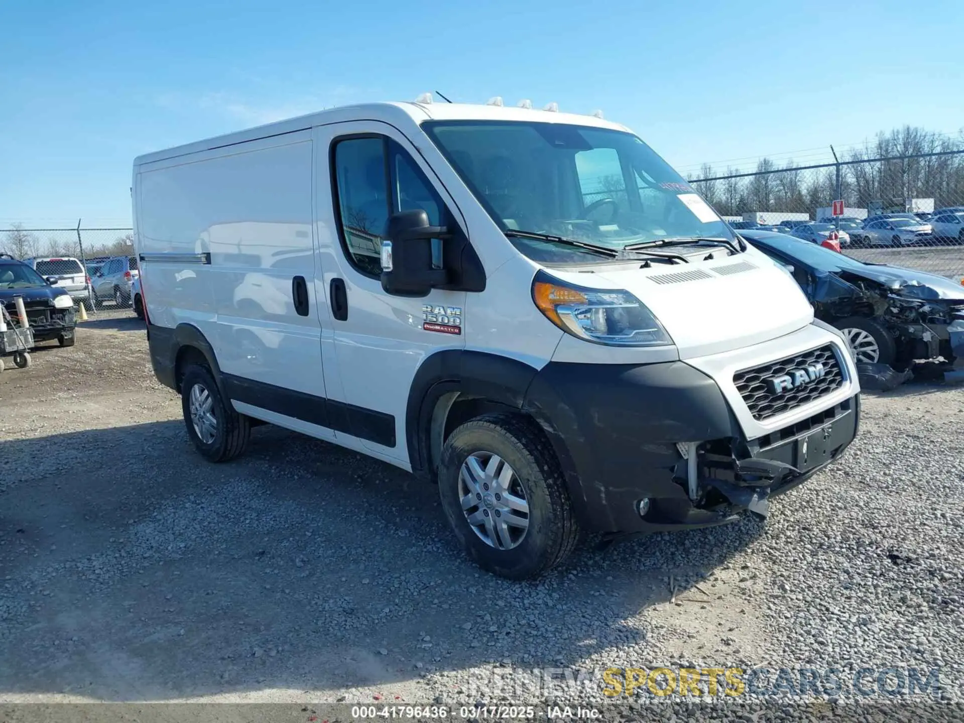 1 Photograph of a damaged car 3C6LRVNG7NE127629 RAM PROMASTER 1500 2022