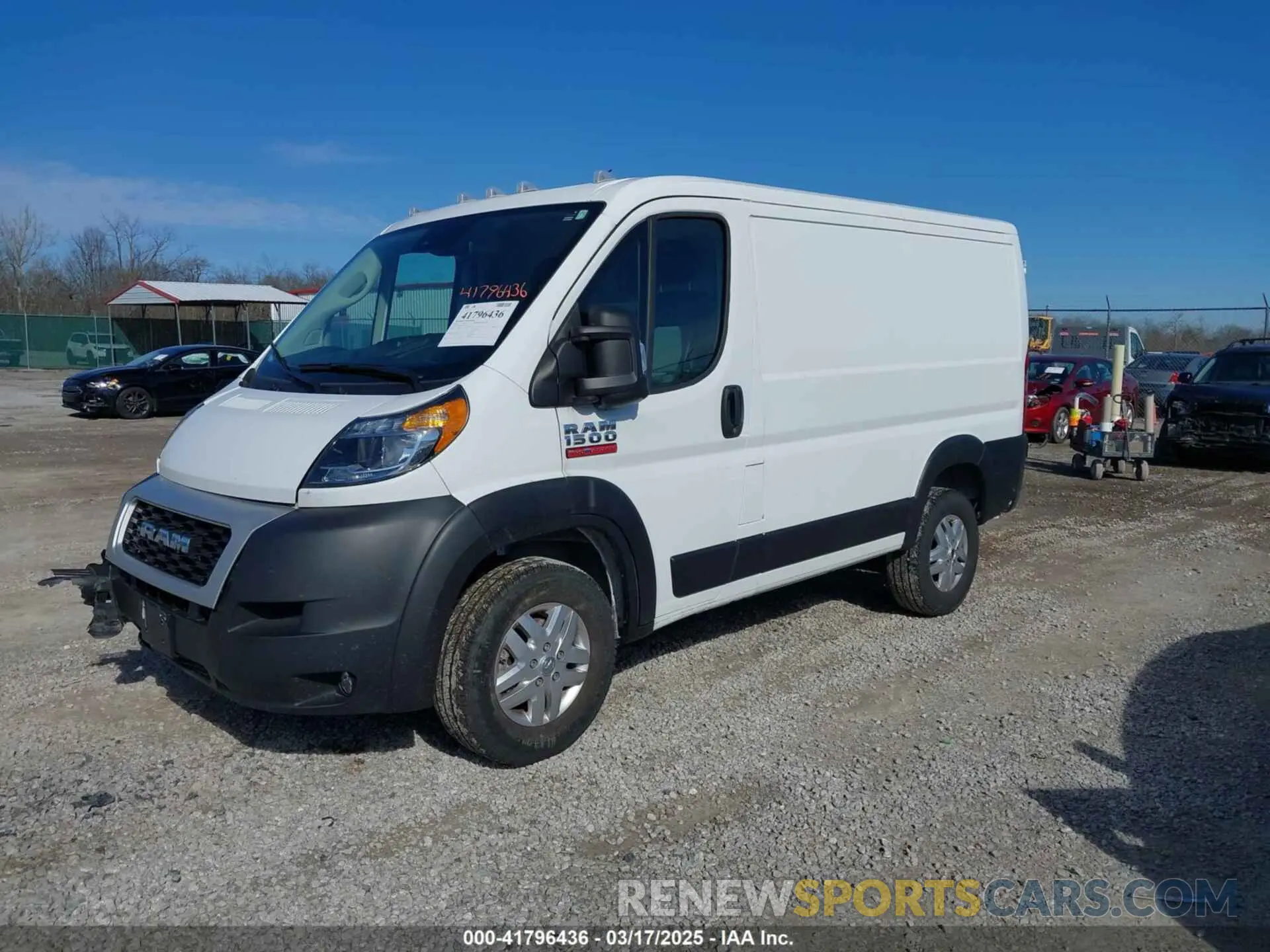 2 Photograph of a damaged car 3C6LRVNG7NE127629 RAM PROMASTER 1500 2022