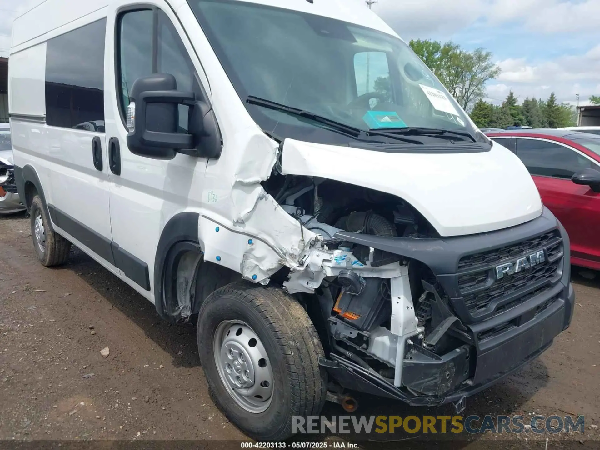 6 Photograph of a damaged car 3C6LRVBG0PE567554 RAM PROMASTER 1500 2023