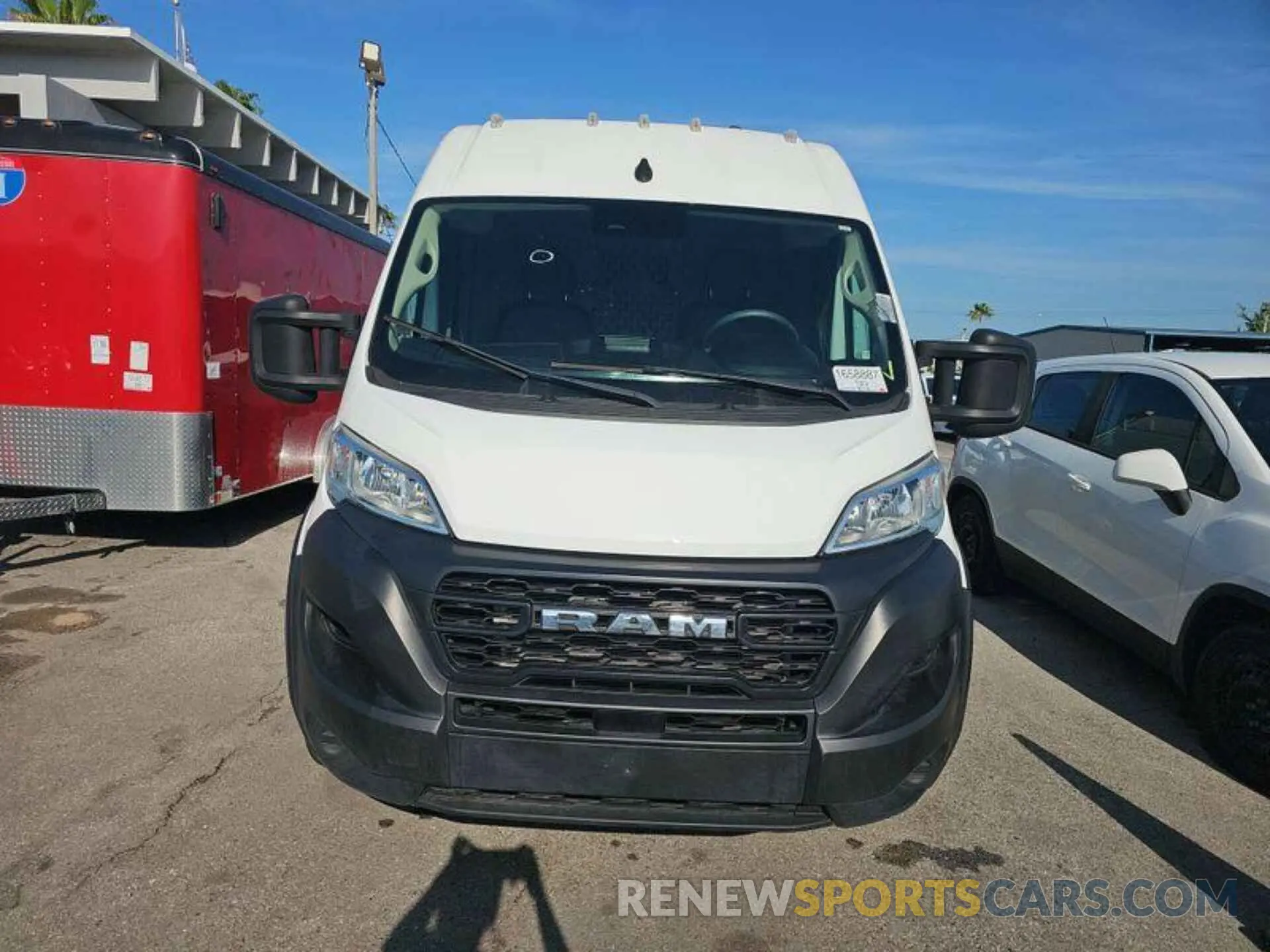 1 Photograph of a damaged car 3C6LRVBG1PE585934 RAM PROMASTER 1500 2023