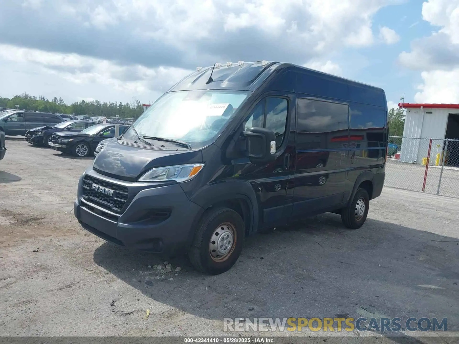 2 Photograph of a damaged car 3C6LRVBG6PE503499 RAM PROMASTER 1500 2023