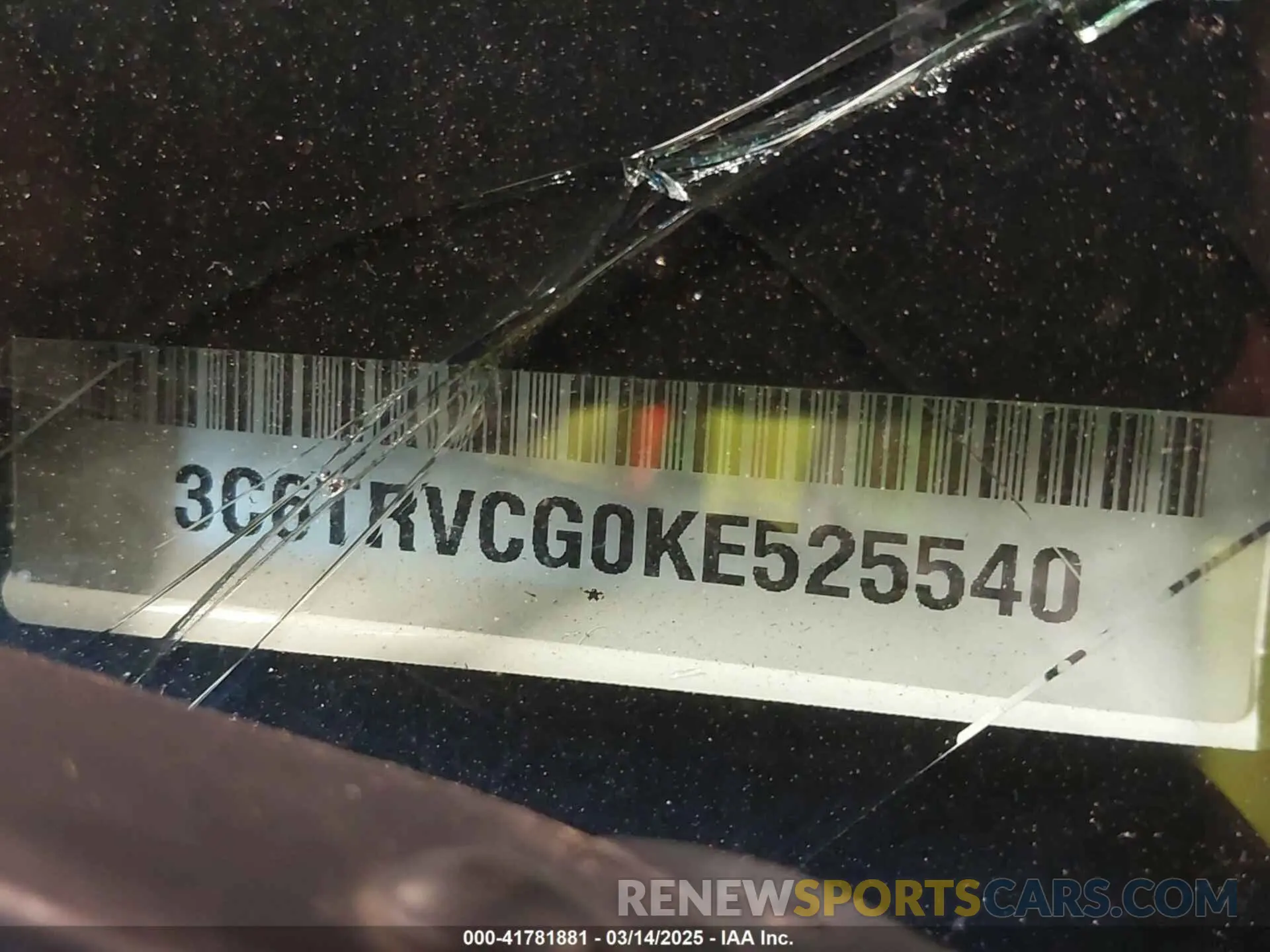9 Photograph of a damaged car 3C6TRVCG0KE525540 RAM PROMASTER 2500 2019