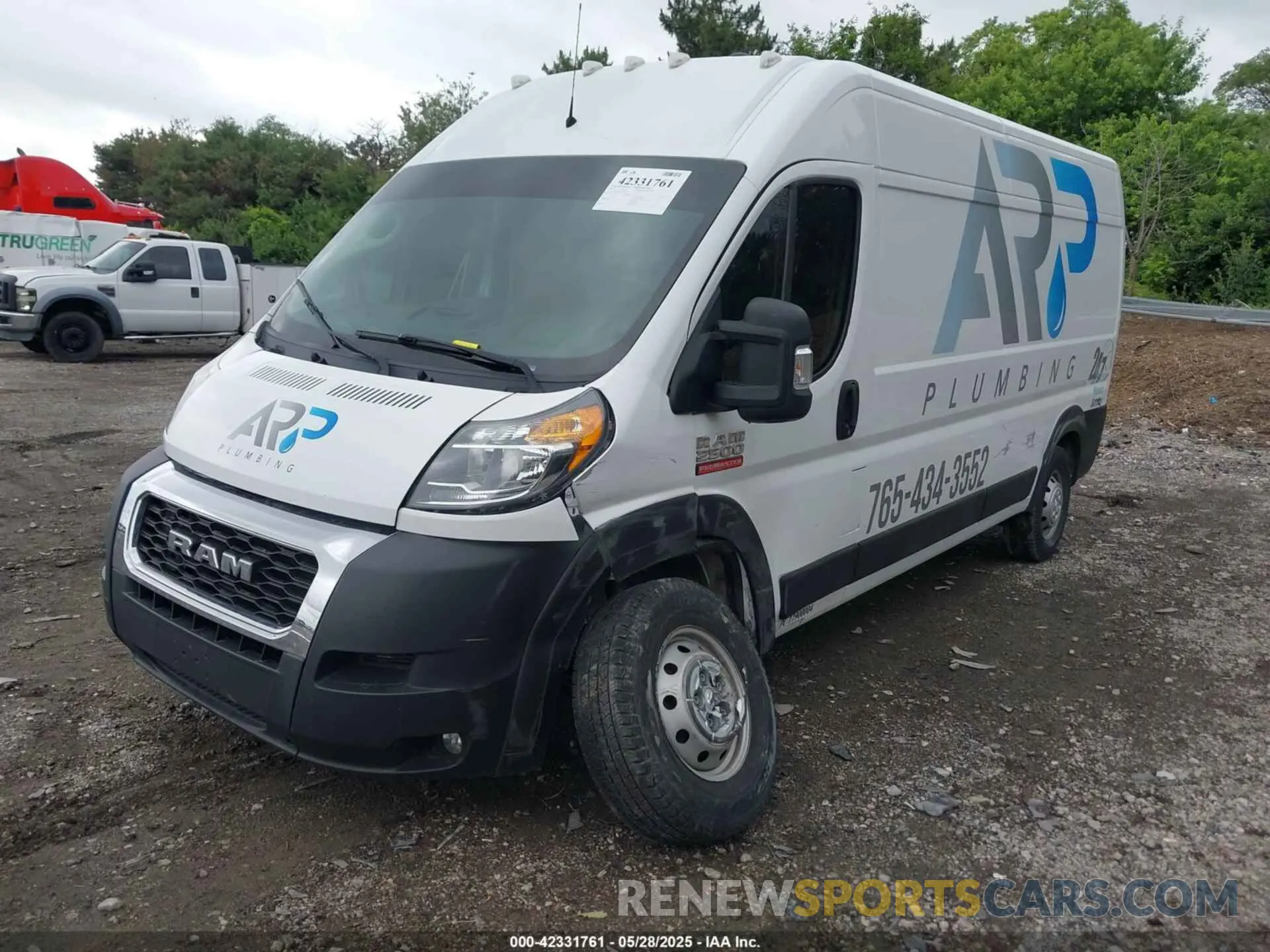 2 Photograph of a damaged car 3C6TRVDG1KE534374 RAM PROMASTER 2500 2019