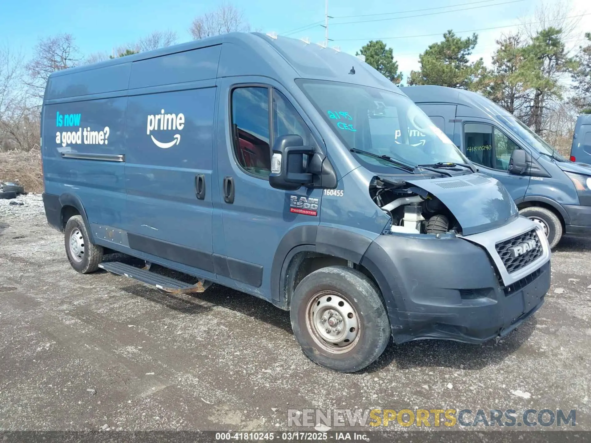 1 Photograph of a damaged car 3C6TRVDG2KE519155 RAM PROMASTER 2500 2019
