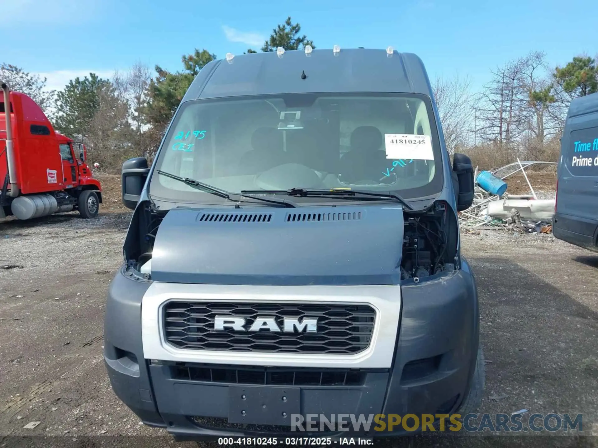 12 Photograph of a damaged car 3C6TRVDG2KE519155 RAM PROMASTER 2500 2019