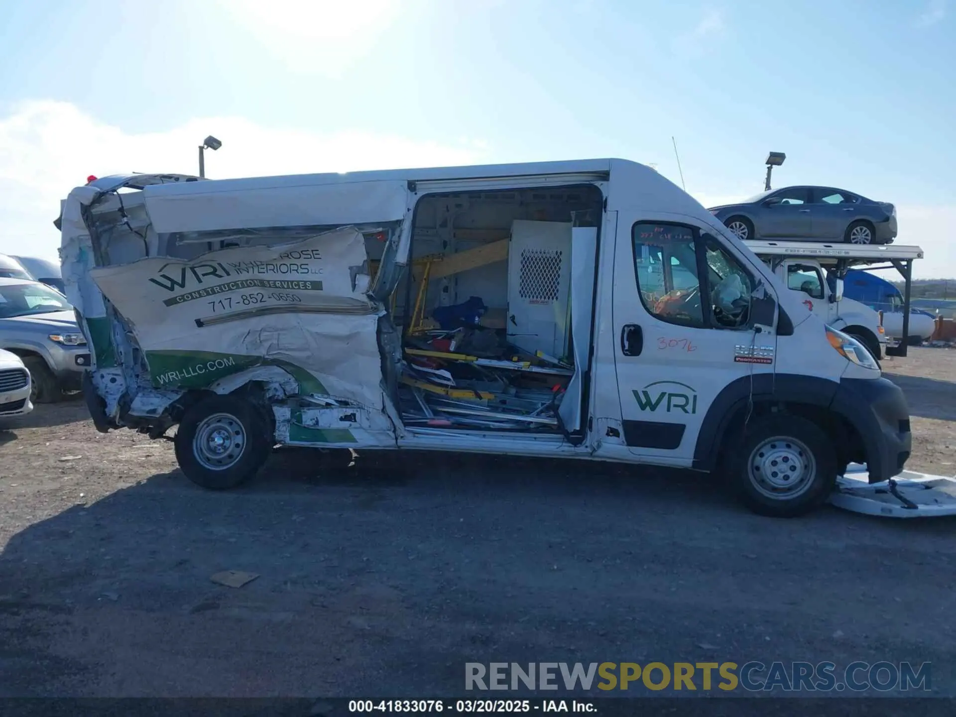 13 Photograph of a damaged car 3C6TRVDG5KE559746 RAM PROMASTER 2500 2019