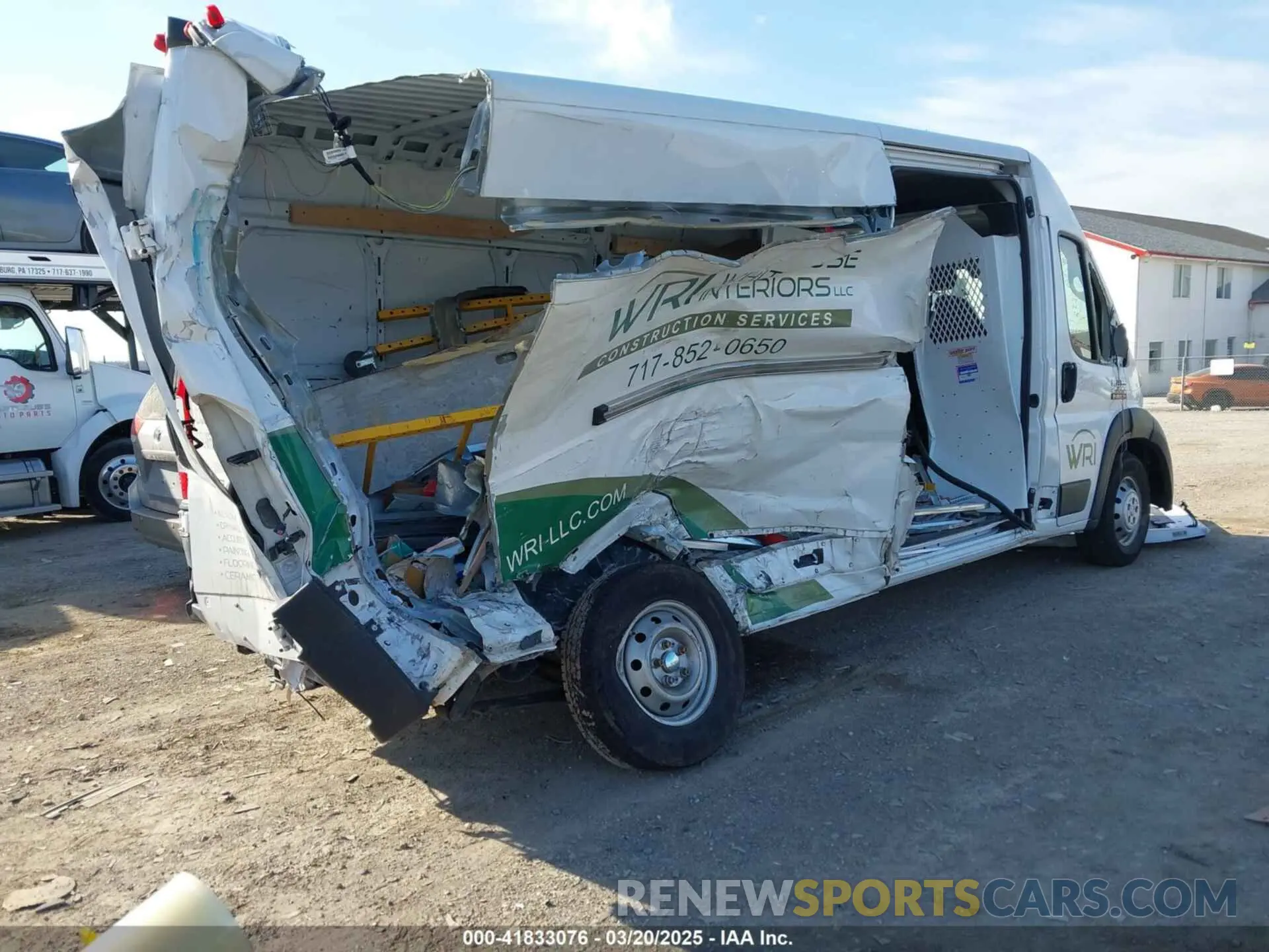 4 Photograph of a damaged car 3C6TRVDG5KE559746 RAM PROMASTER 2500 2019