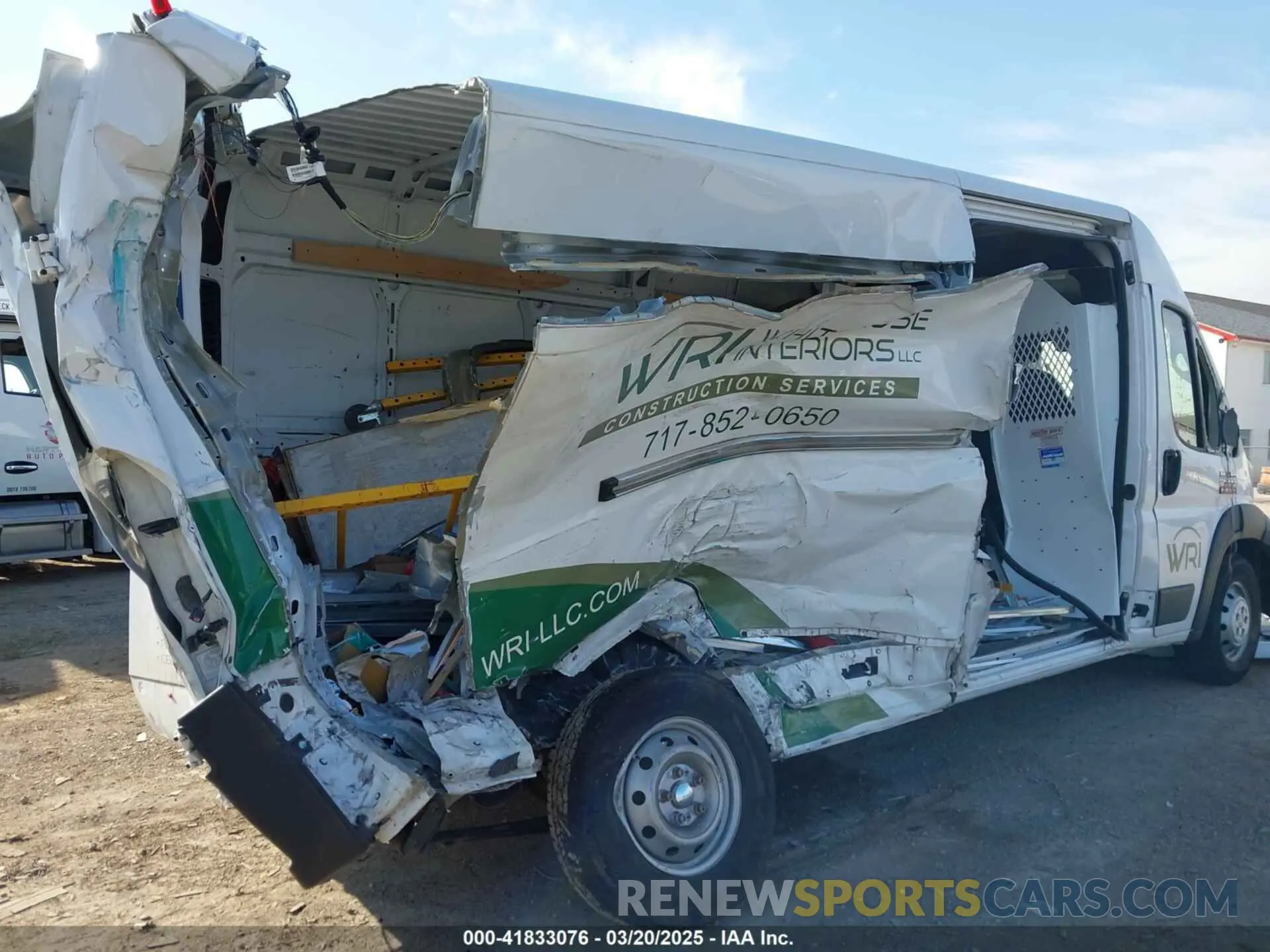 6 Photograph of a damaged car 3C6TRVDG5KE559746 RAM PROMASTER 2500 2019