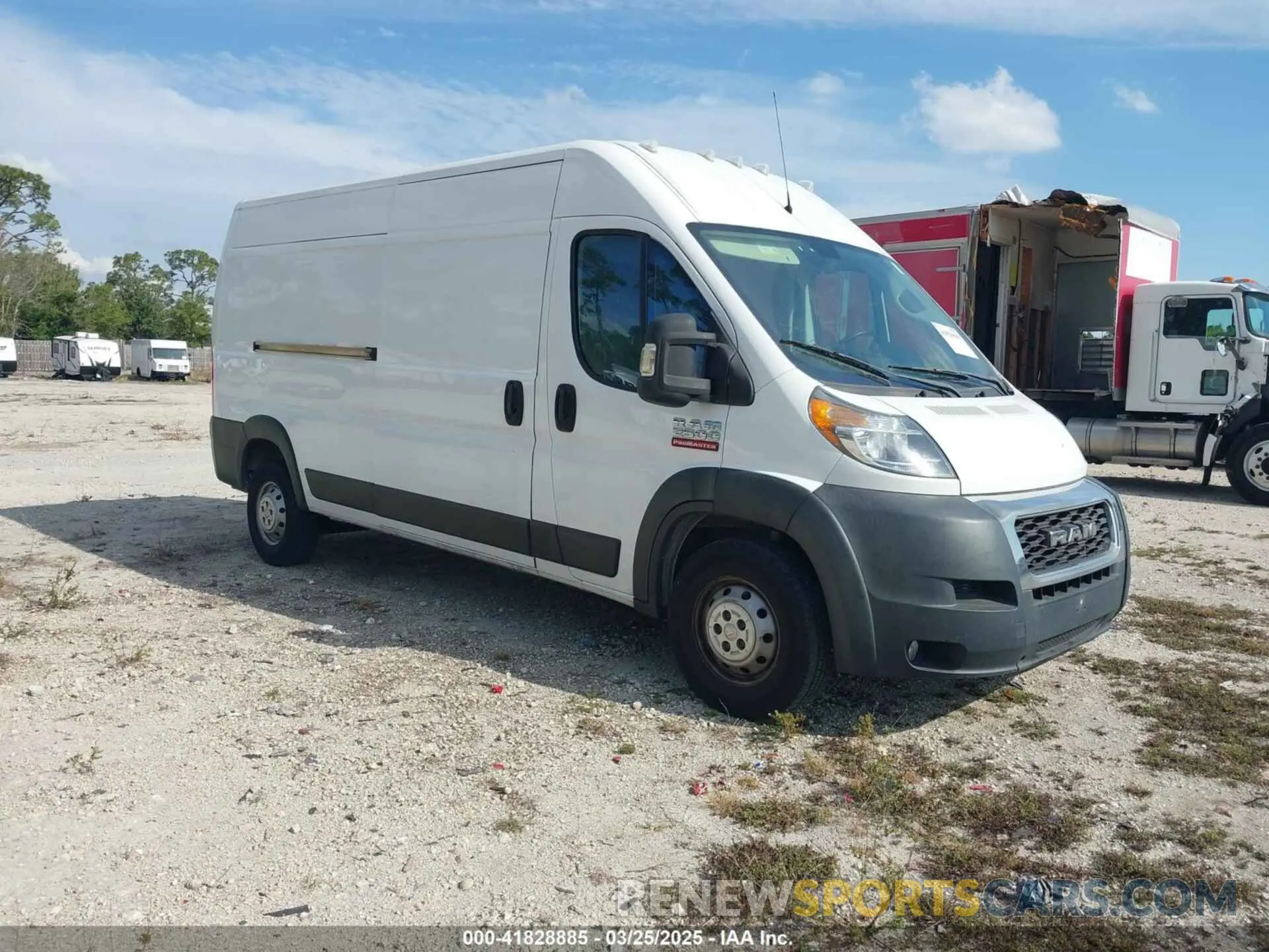 1 Photograph of a damaged car 3C6TRVDG6KE500351 RAM PROMASTER 2500 2019