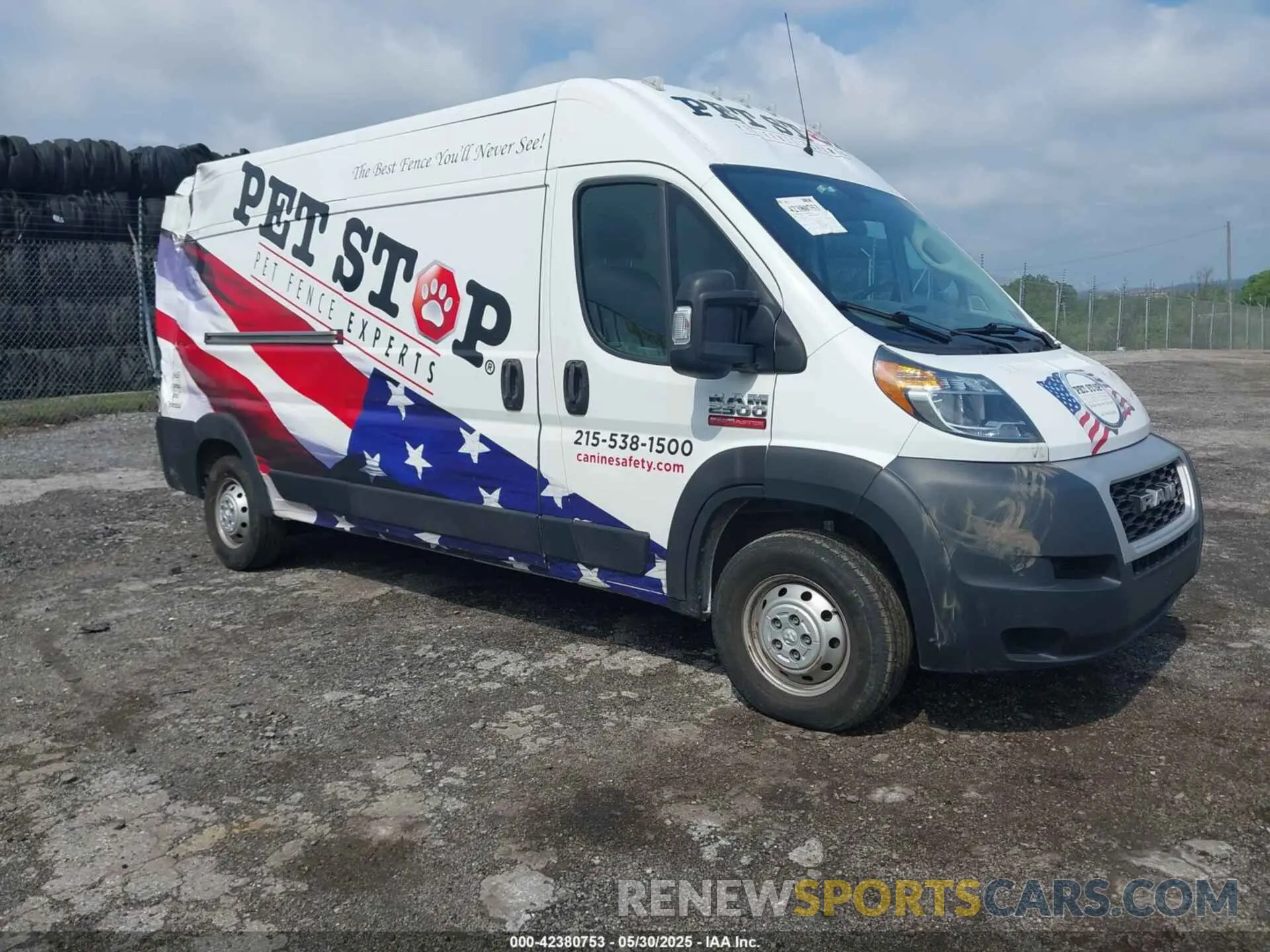 1 Photograph of a damaged car 3C6TRVDG7KE561630 RAM PROMASTER 2500 2019