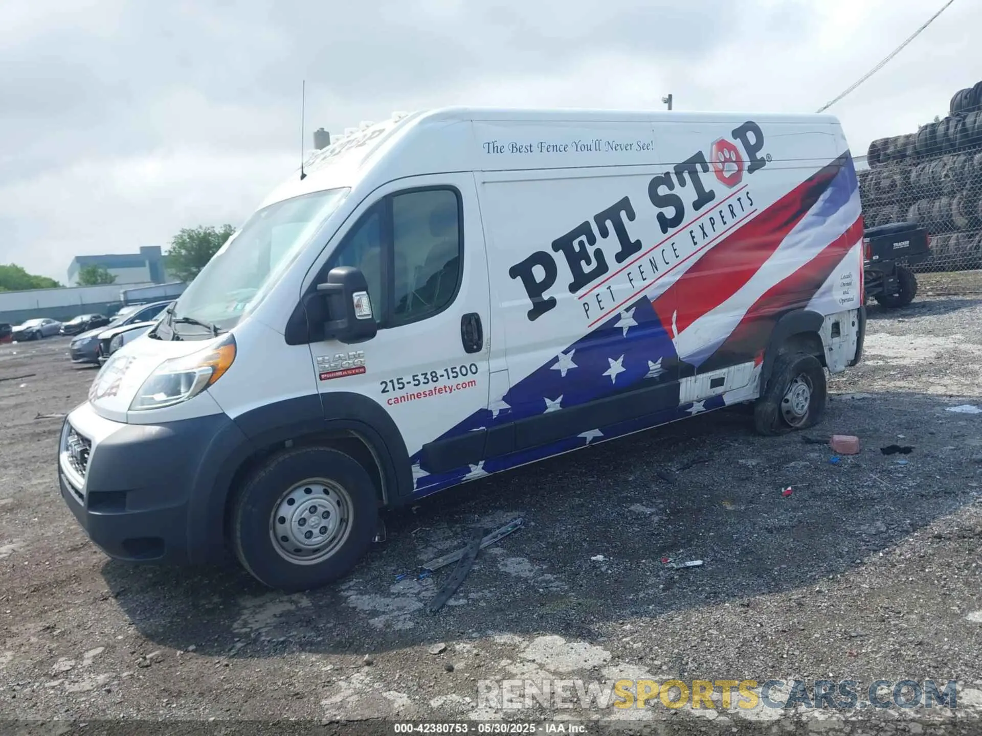 2 Photograph of a damaged car 3C6TRVDG7KE561630 RAM PROMASTER 2500 2019
