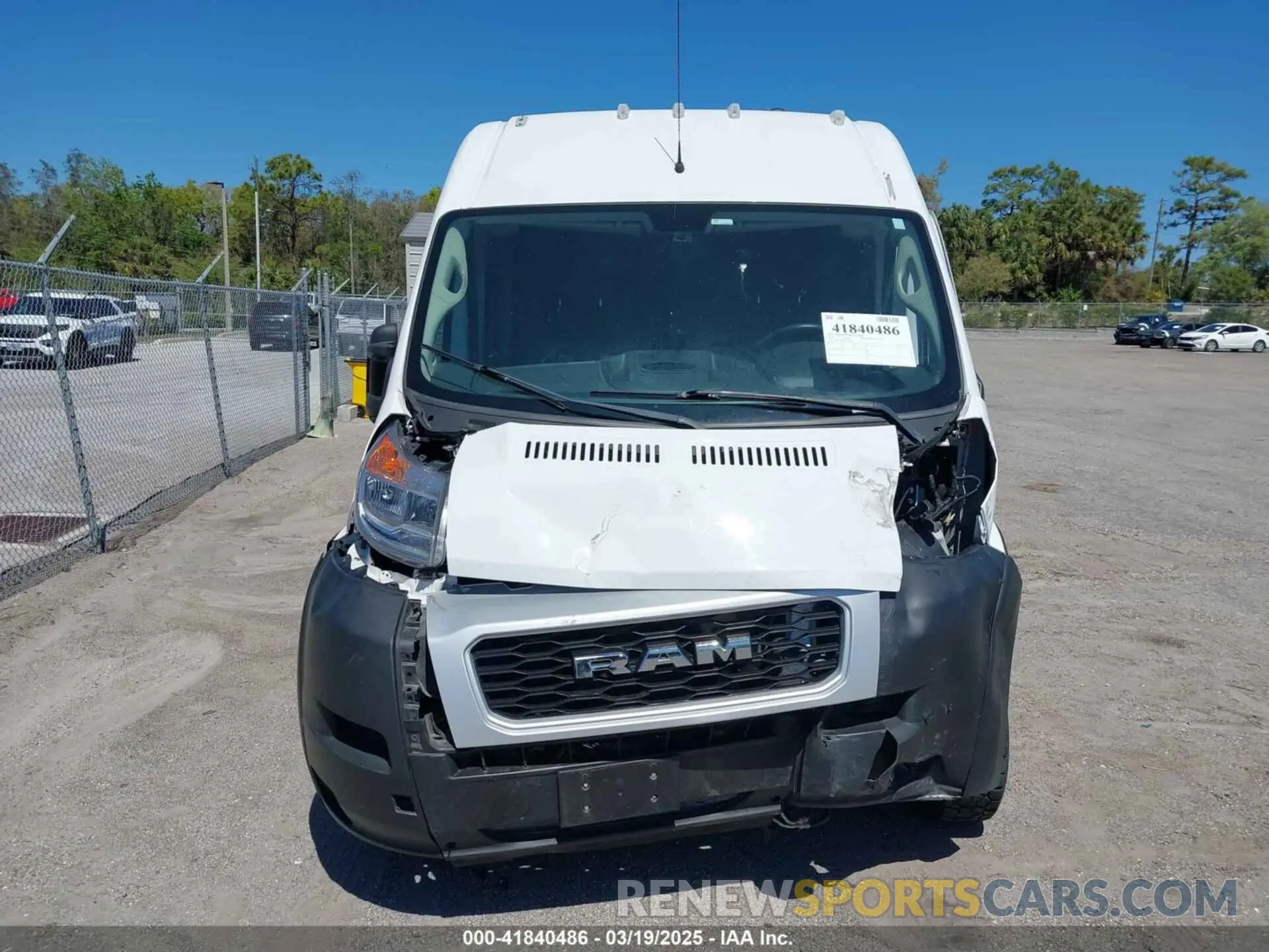12 Photograph of a damaged car 3C6TRVDG8KE547249 RAM PROMASTER 2500 2019