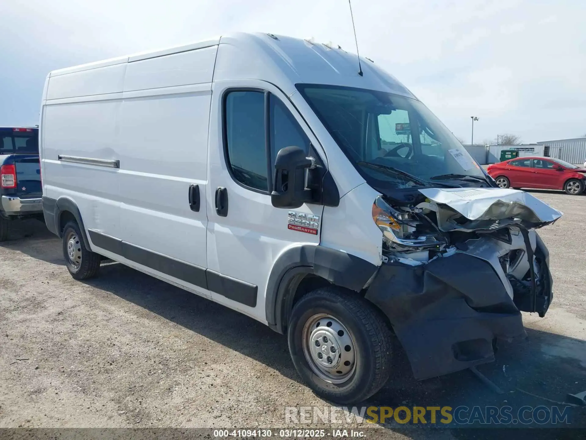 1 Photograph of a damaged car 3C6TRVDG4LE128073 RAM PROMASTER 2500 2020