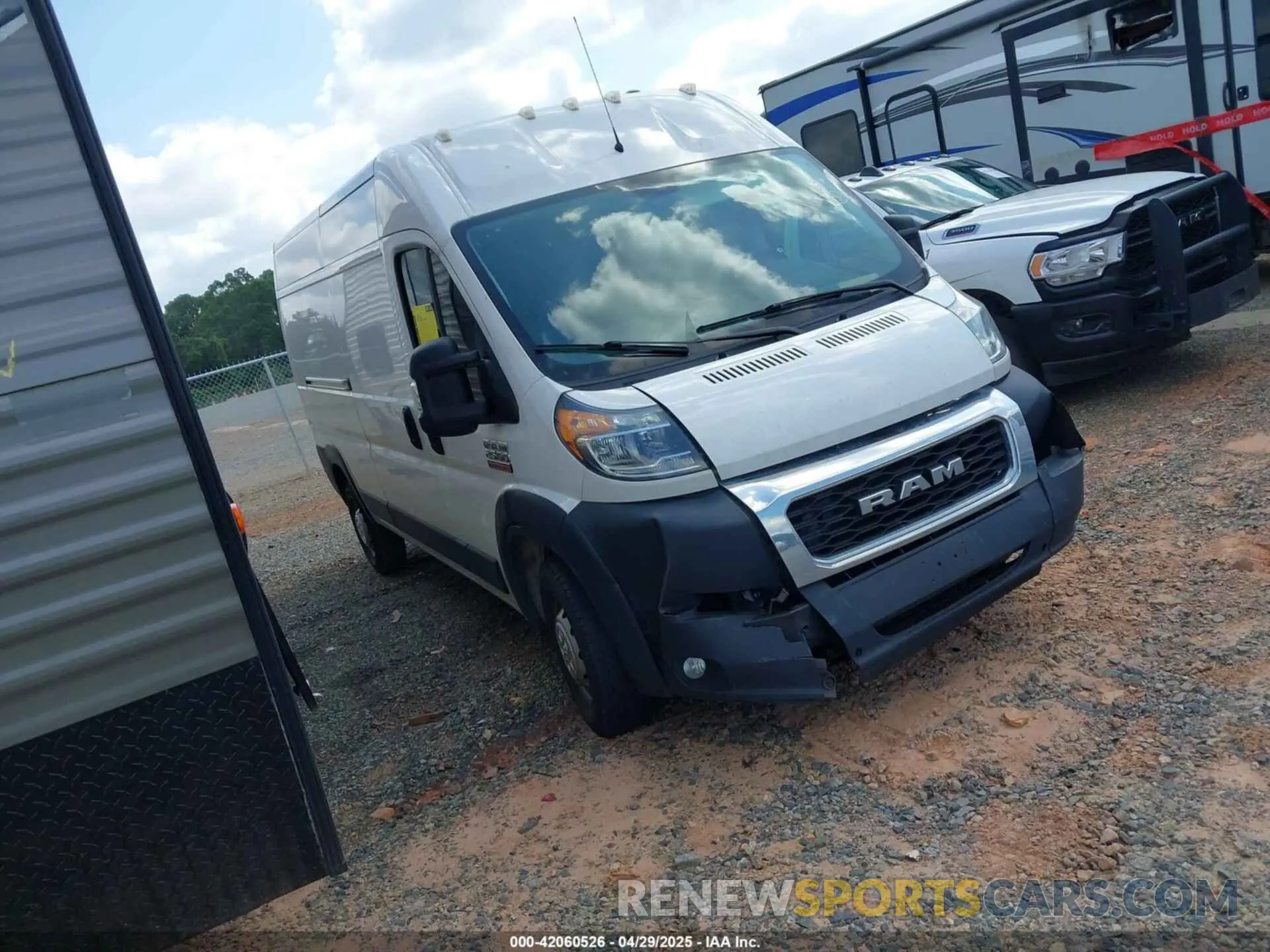 1 Photograph of a damaged car 3C6TRVDG5LE115932 RAM PROMASTER 2500 2020