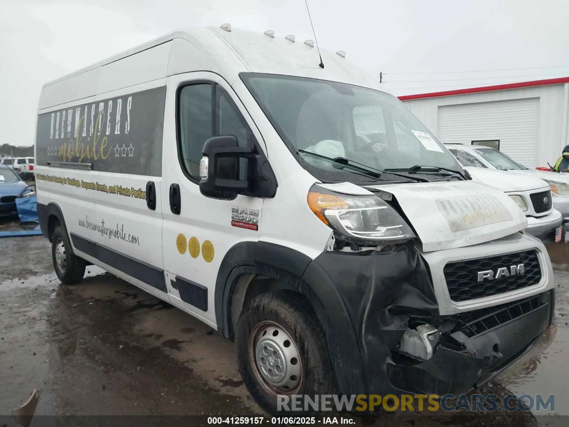 1 Photograph of a damaged car 3C6TRVDGXLE110693 RAM PROMASTER 2500 2020