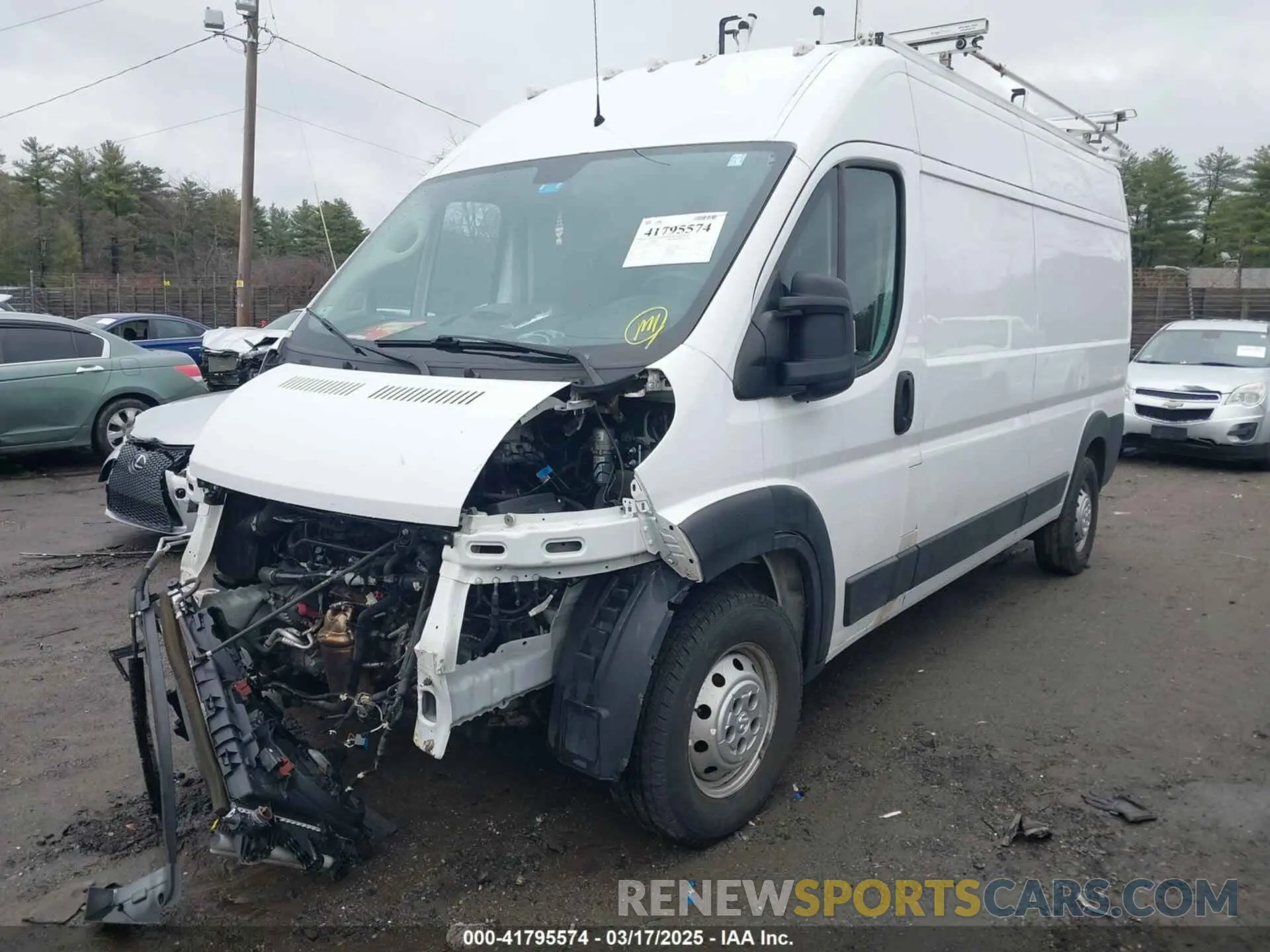 2 Photograph of a damaged car 3C6ERVDG3ME504577 RAM PROMASTER 2500 2021