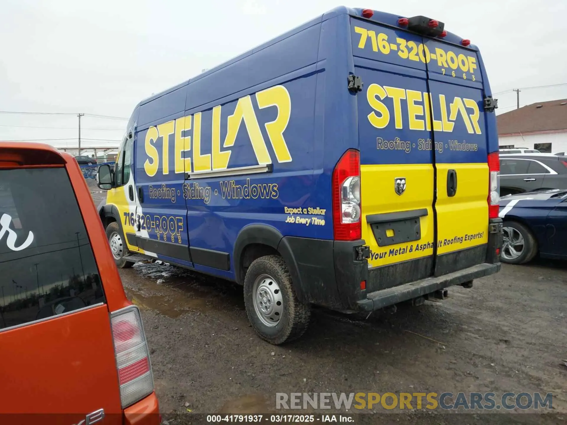 3 Photograph of a damaged car 3C6ERVDG7ME502640 RAM PROMASTER 2500 2021
