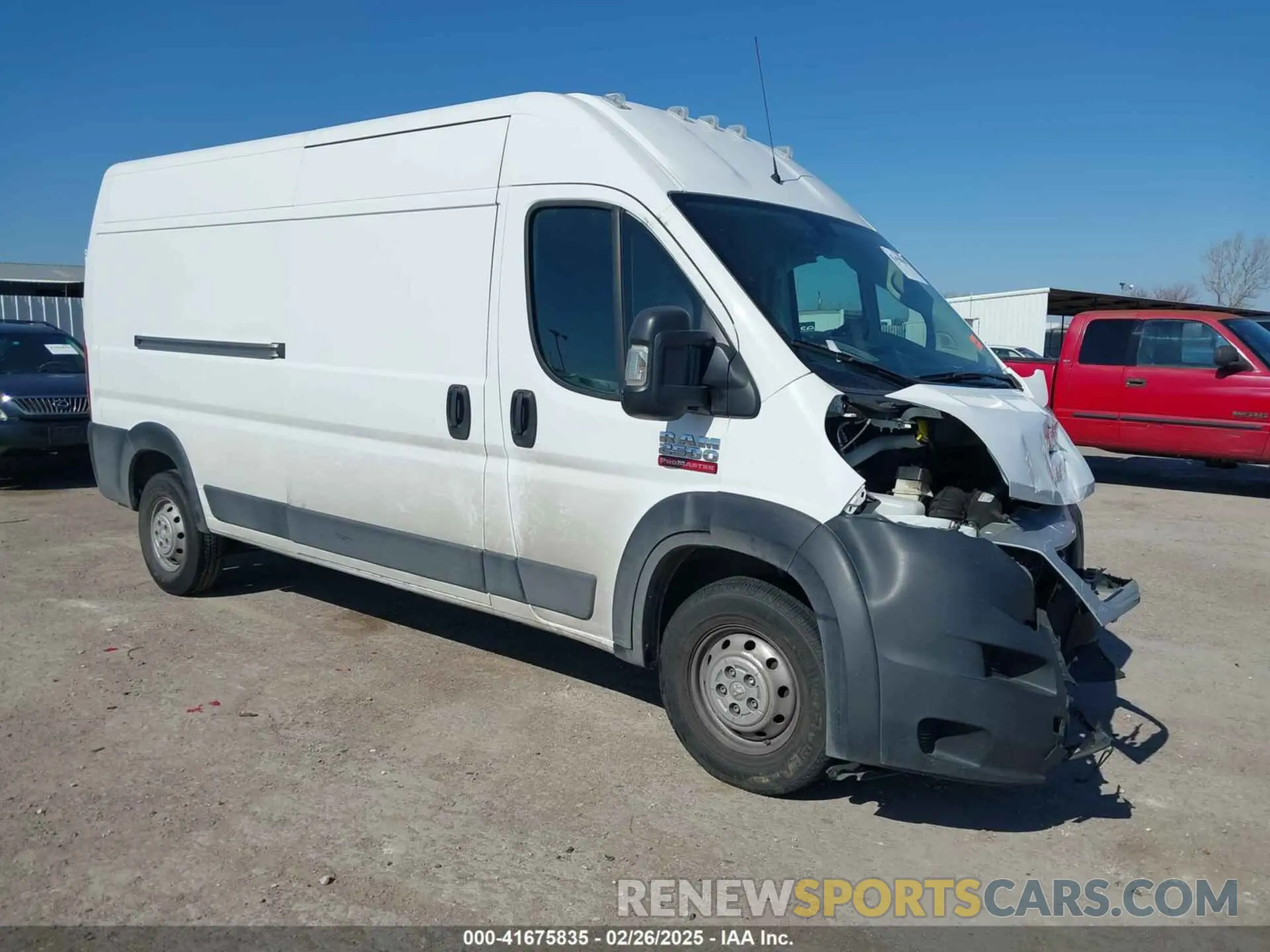 1 Photograph of a damaged car 3C6ERVDG9ME508729 RAM PROMASTER 2500 2021