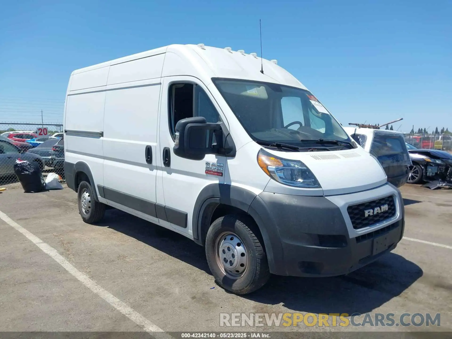 1 Photograph of a damaged car 3C6LRVCG1ME574801 RAM PROMASTER 2500 2021