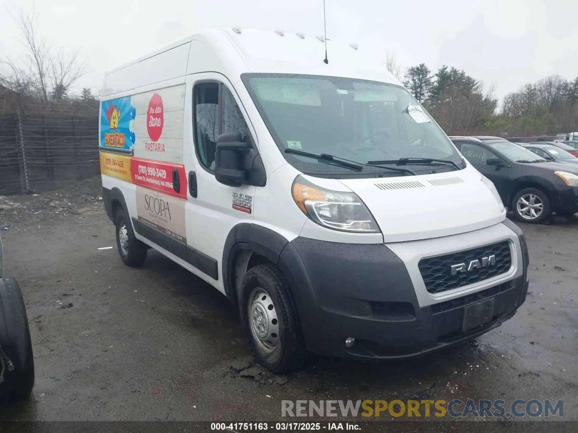 13 Photograph of a damaged car 3C6LRVCG2ME559451 RAM PROMASTER 2500 2021