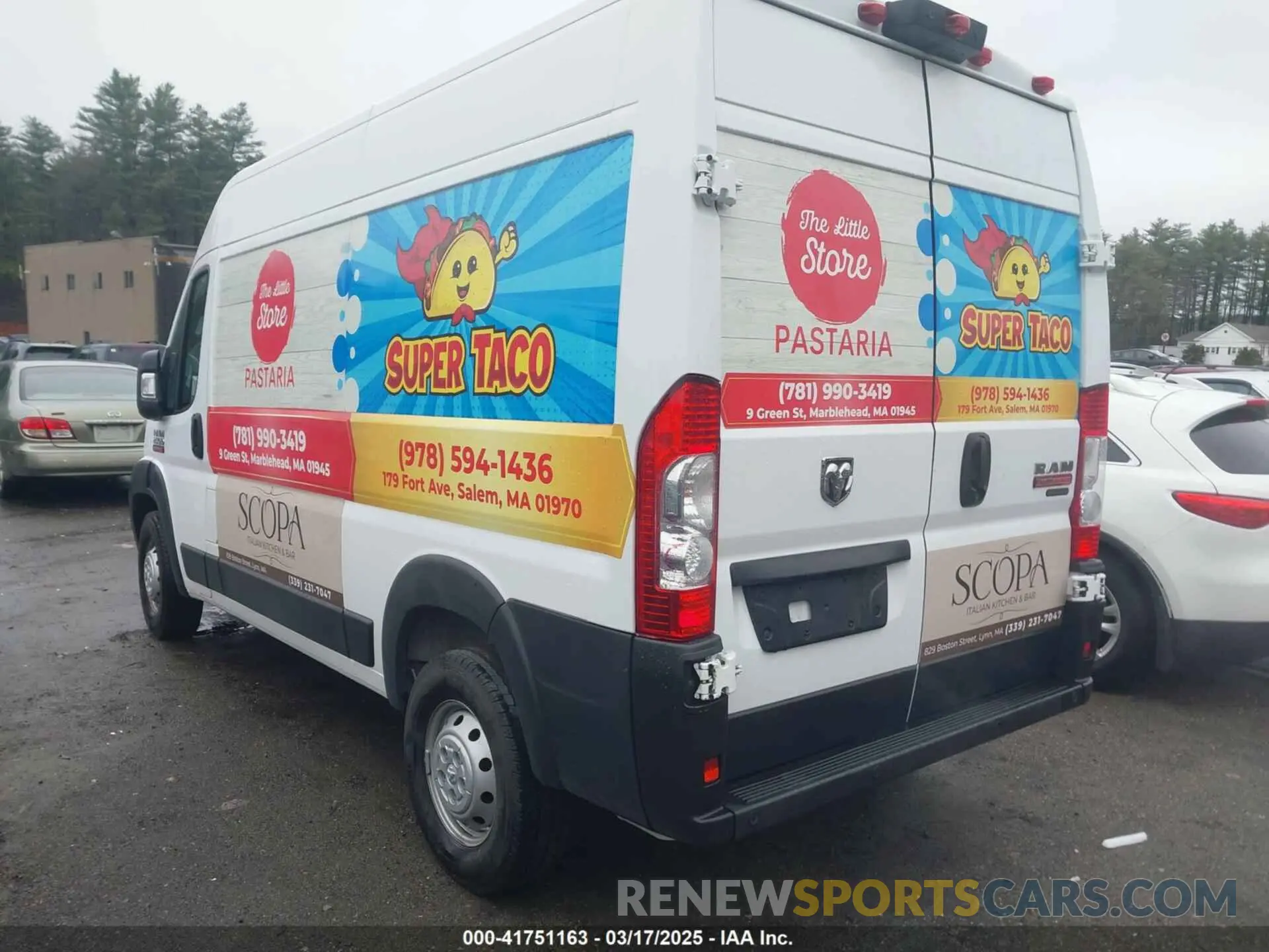 3 Photograph of a damaged car 3C6LRVCG2ME559451 RAM PROMASTER 2500 2021