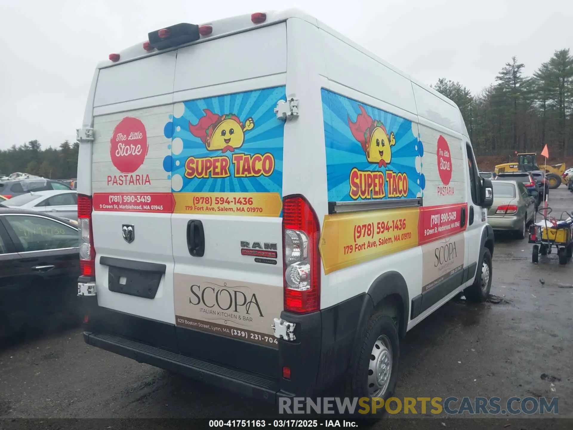4 Photograph of a damaged car 3C6LRVCG2ME559451 RAM PROMASTER 2500 2021