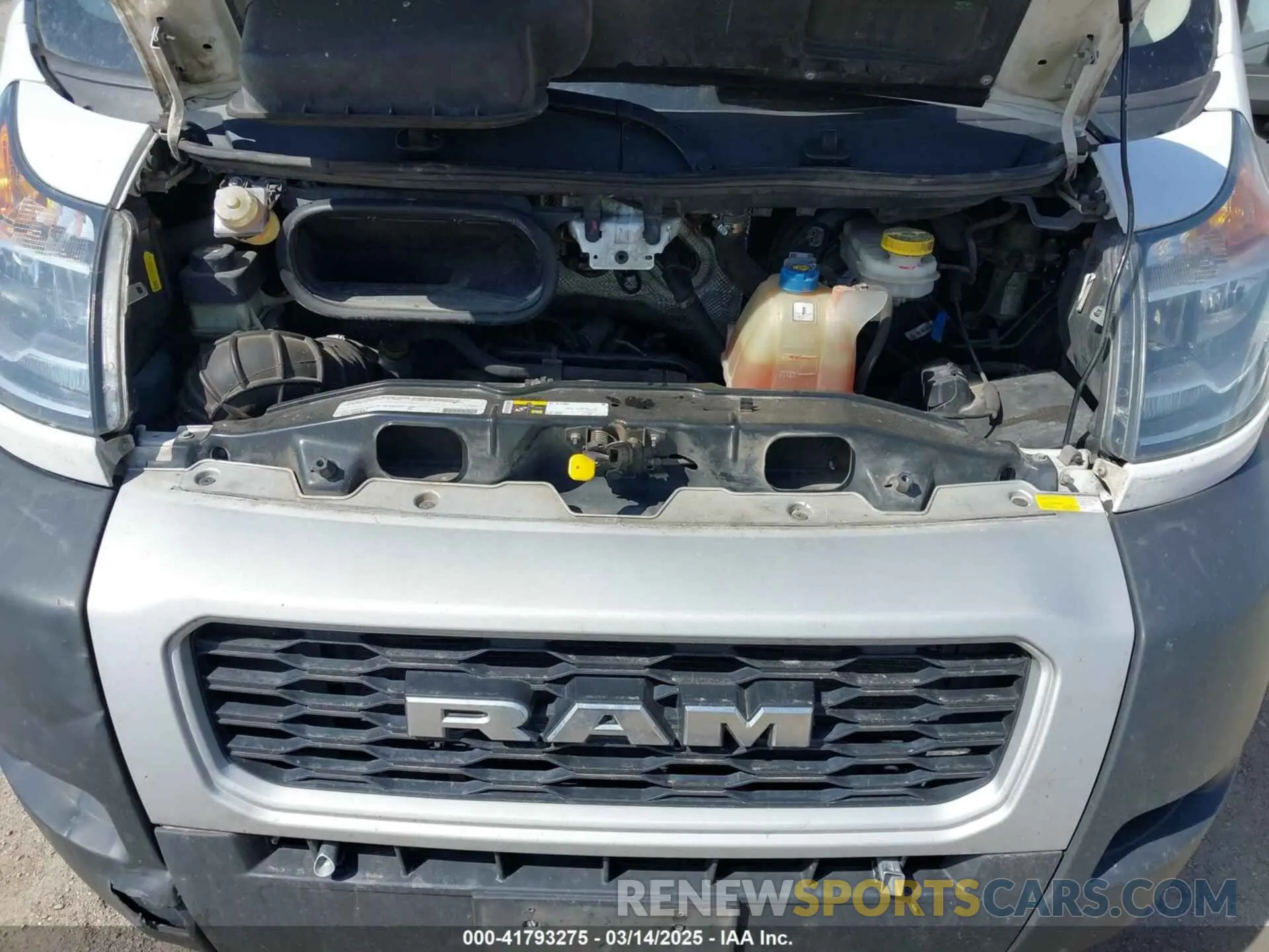 10 Photograph of a damaged car 3C6LRVDG0ME513129 RAM PROMASTER 2500 2021