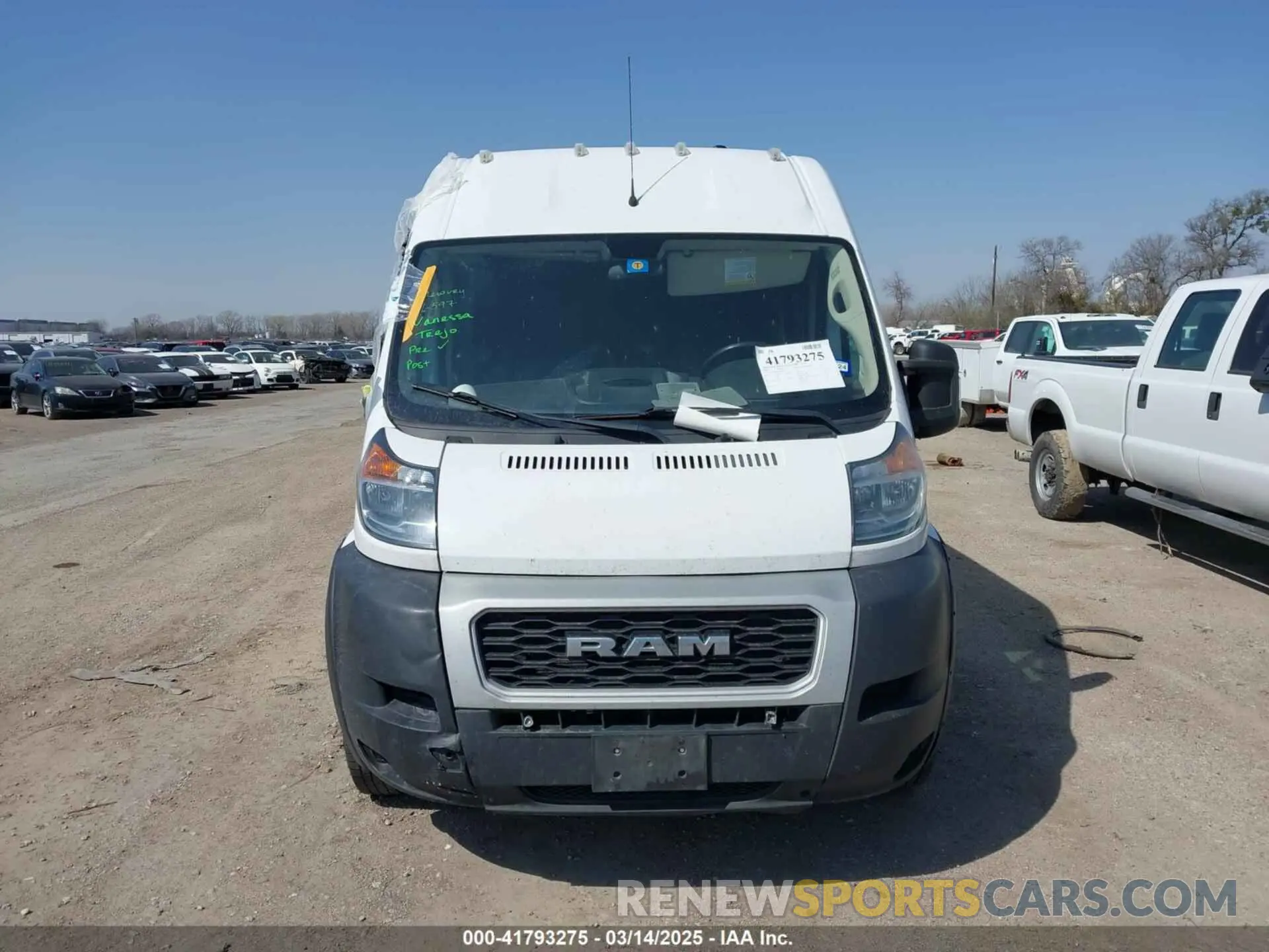 12 Photograph of a damaged car 3C6LRVDG0ME513129 RAM PROMASTER 2500 2021