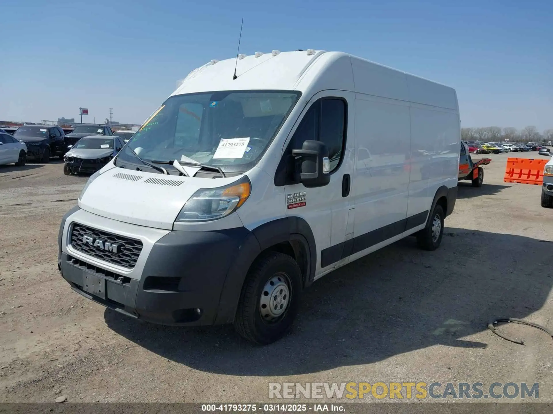 2 Photograph of a damaged car 3C6LRVDG0ME513129 RAM PROMASTER 2500 2021