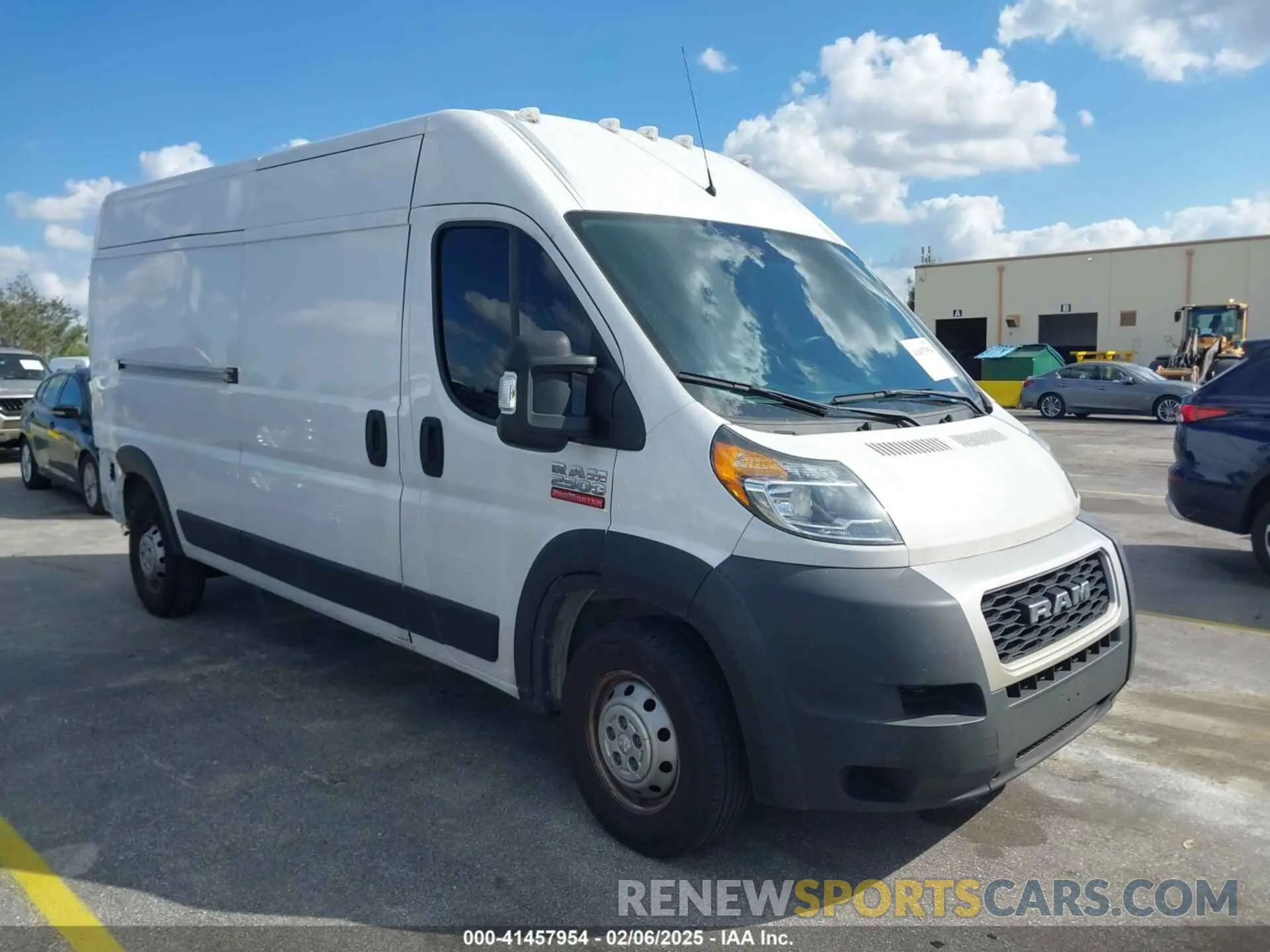 1 Photograph of a damaged car 3C6LRVDG0ME555574 RAM PROMASTER 2500 2021