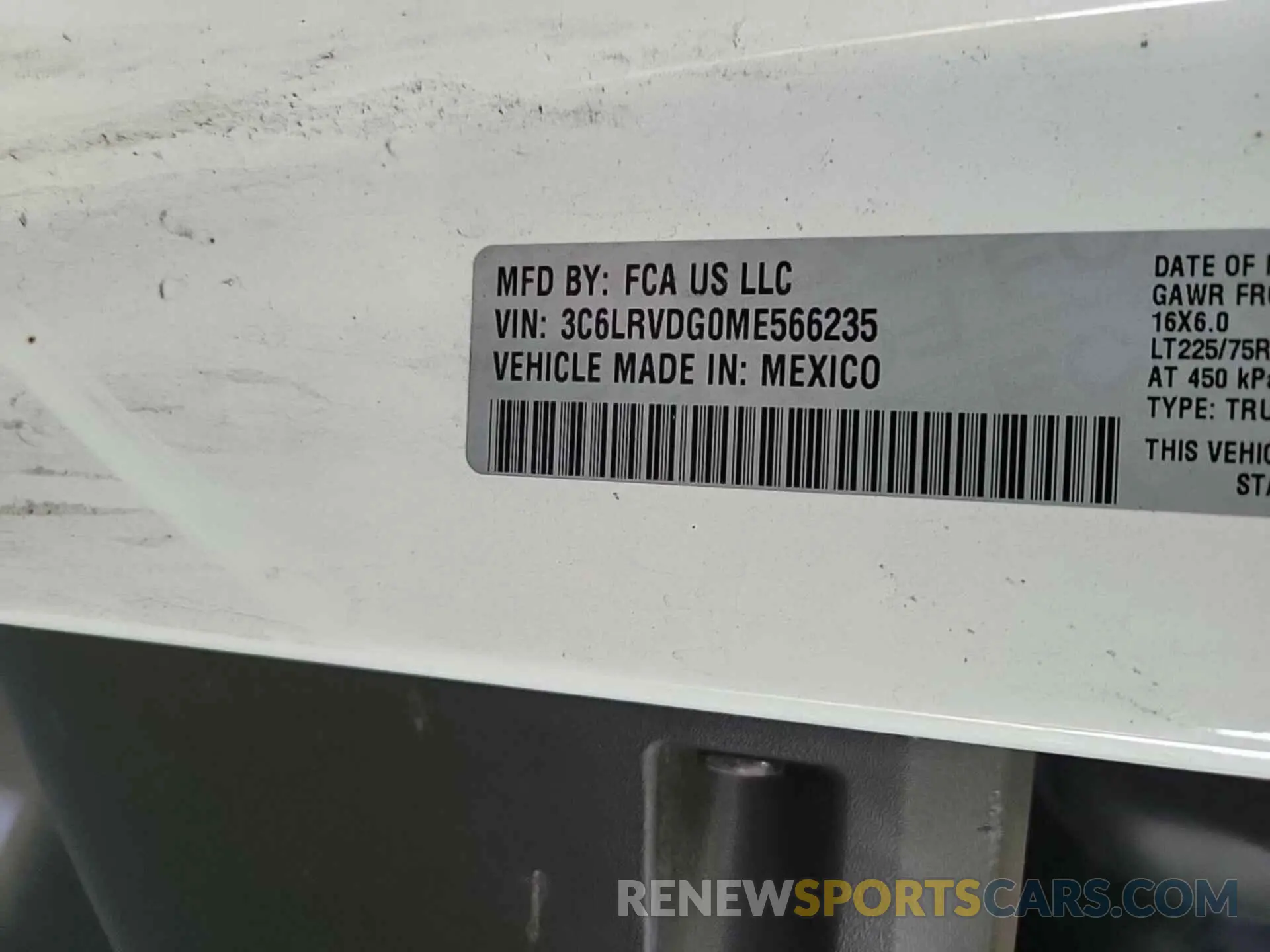 1 Photograph of a damaged car 3C6LRVDG0ME566235 RAM PROMASTER 2500 2021