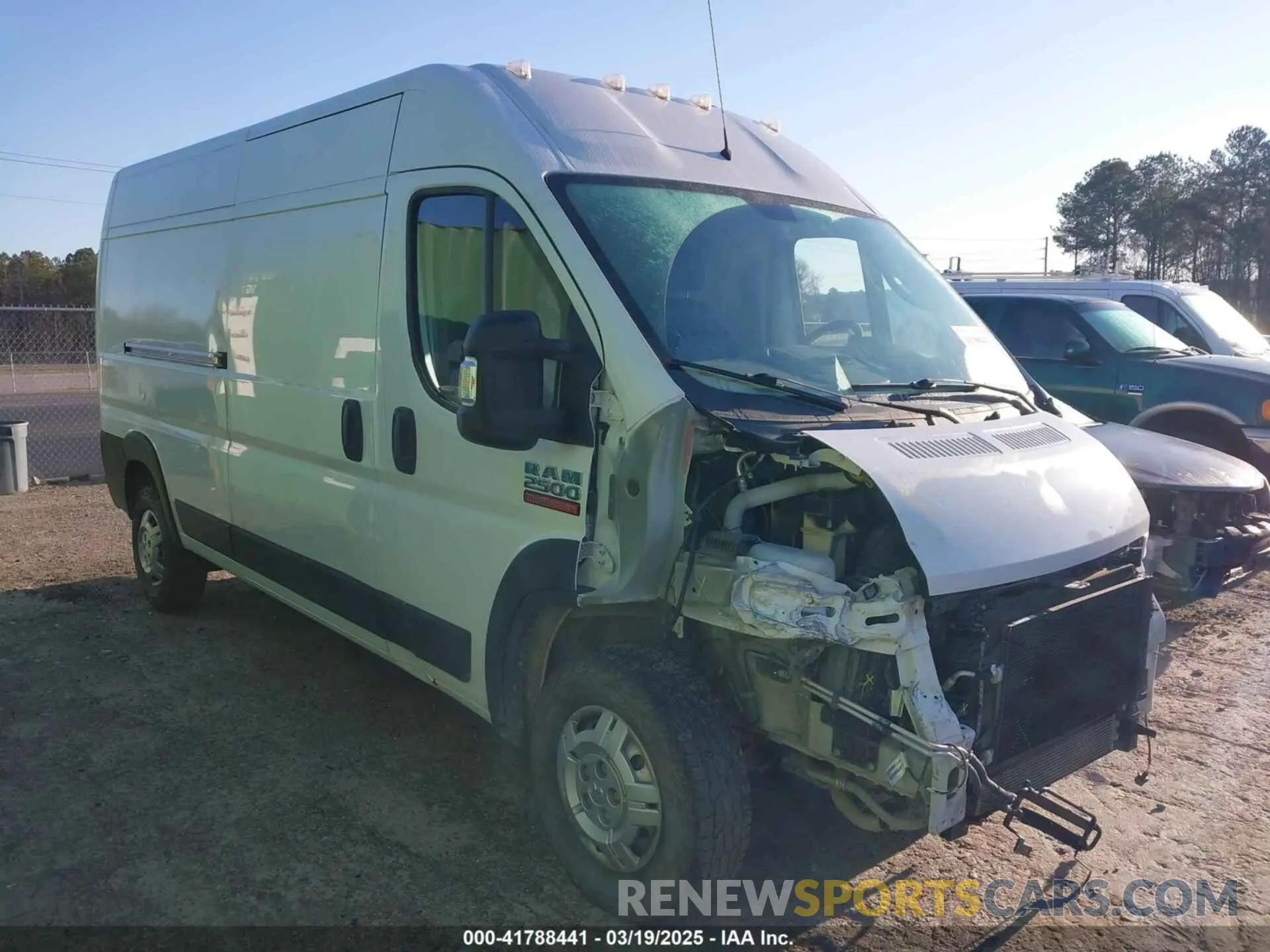 1 Photograph of a damaged car 3C6LRVDG1ME559617 RAM PROMASTER 2500 2021