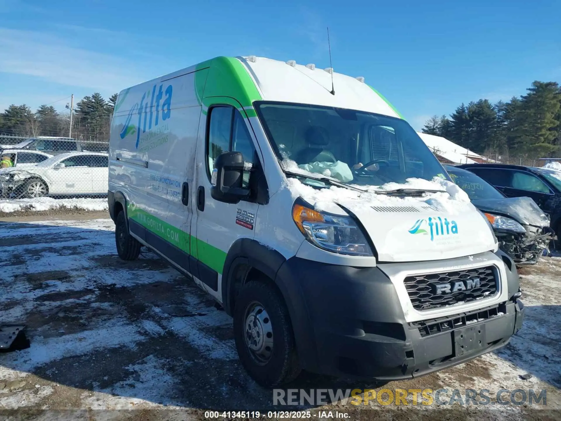 1 Photograph of a damaged car 3C6LRVDG2ME558654 RAM PROMASTER 2500 2021