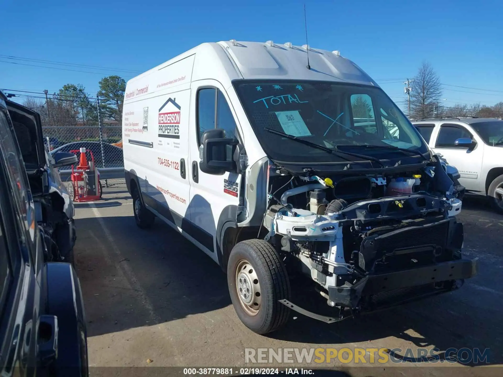 1 Photograph of a damaged car 3C6LRVDG2ME567631 RAM PROMASTER 2500 2021