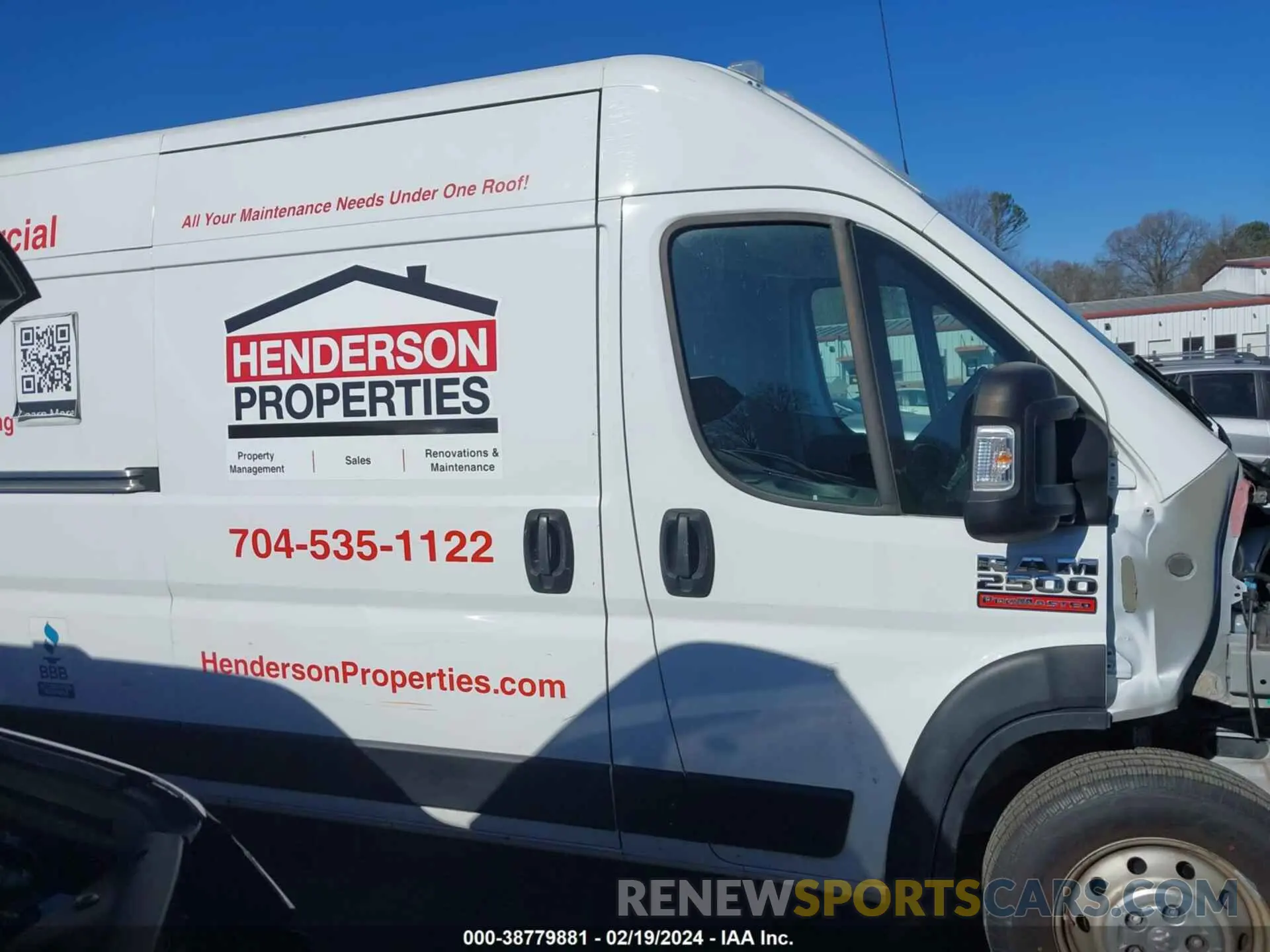 14 Photograph of a damaged car 3C6LRVDG2ME567631 RAM PROMASTER 2500 2021