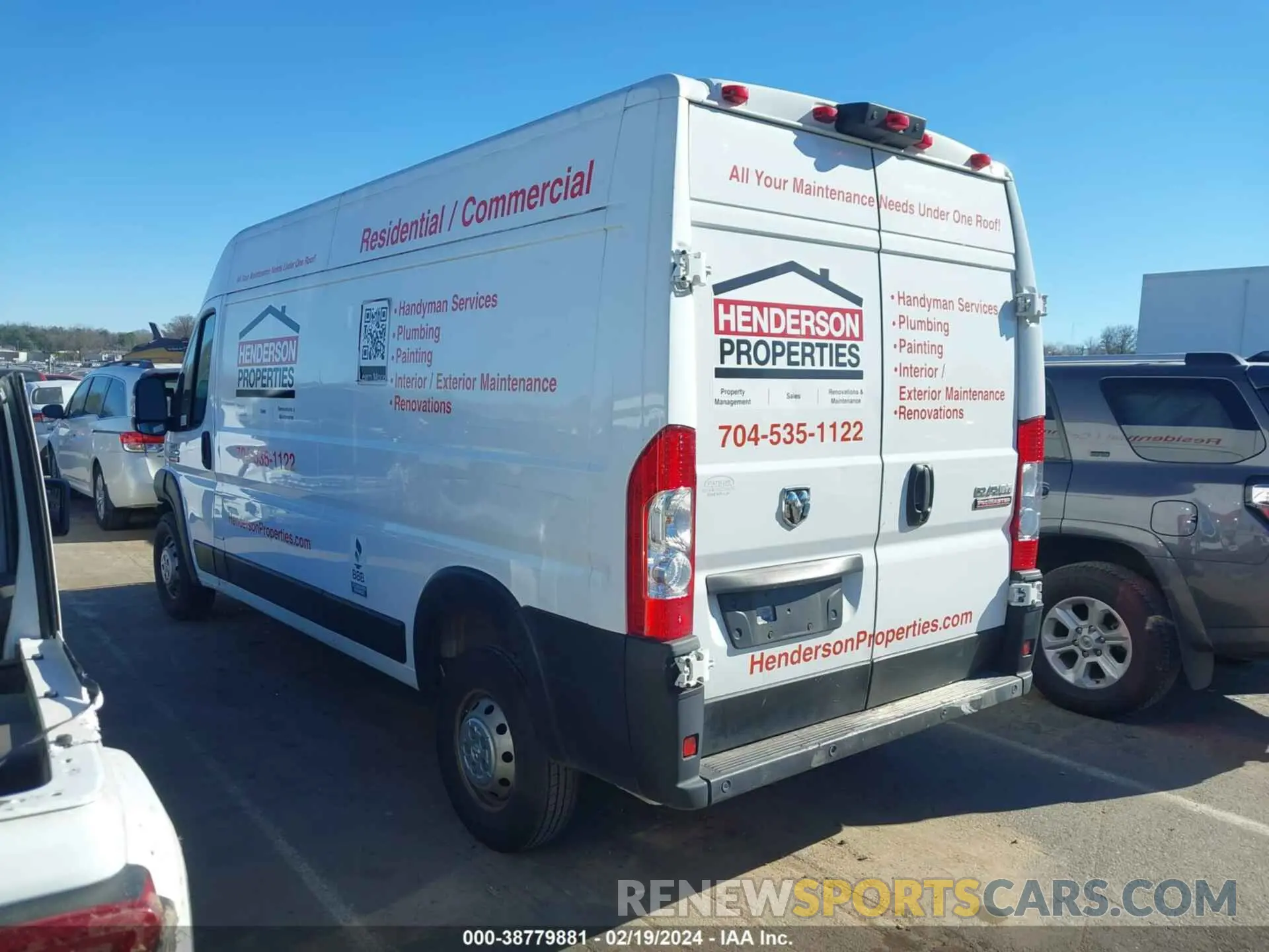 3 Photograph of a damaged car 3C6LRVDG2ME567631 RAM PROMASTER 2500 2021
